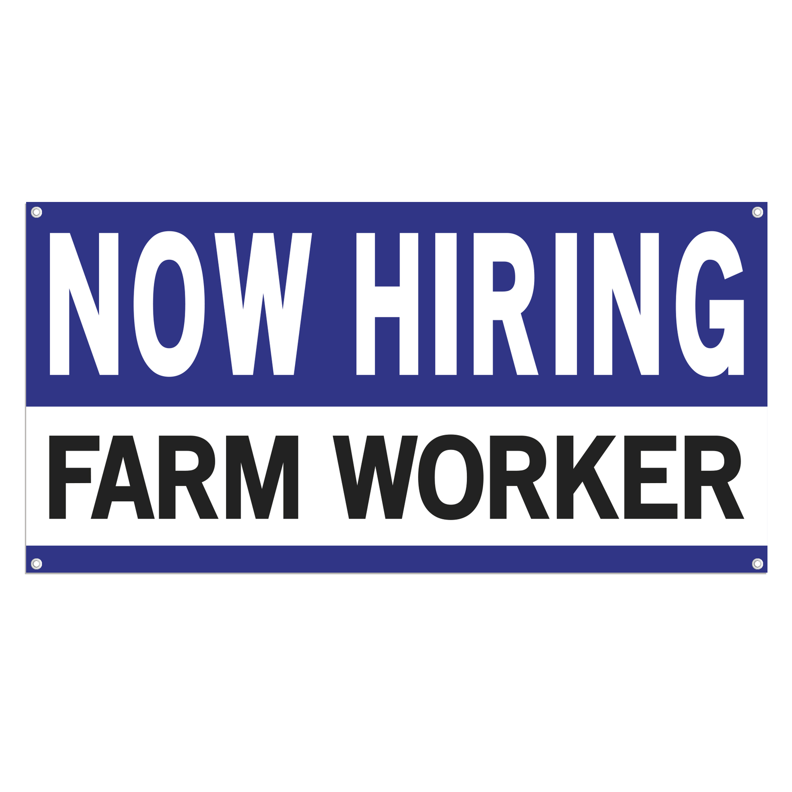 Now Hiring Farm Worker 13 oz Heavy Duty Vinyl Banner Roustabout Jobs Available