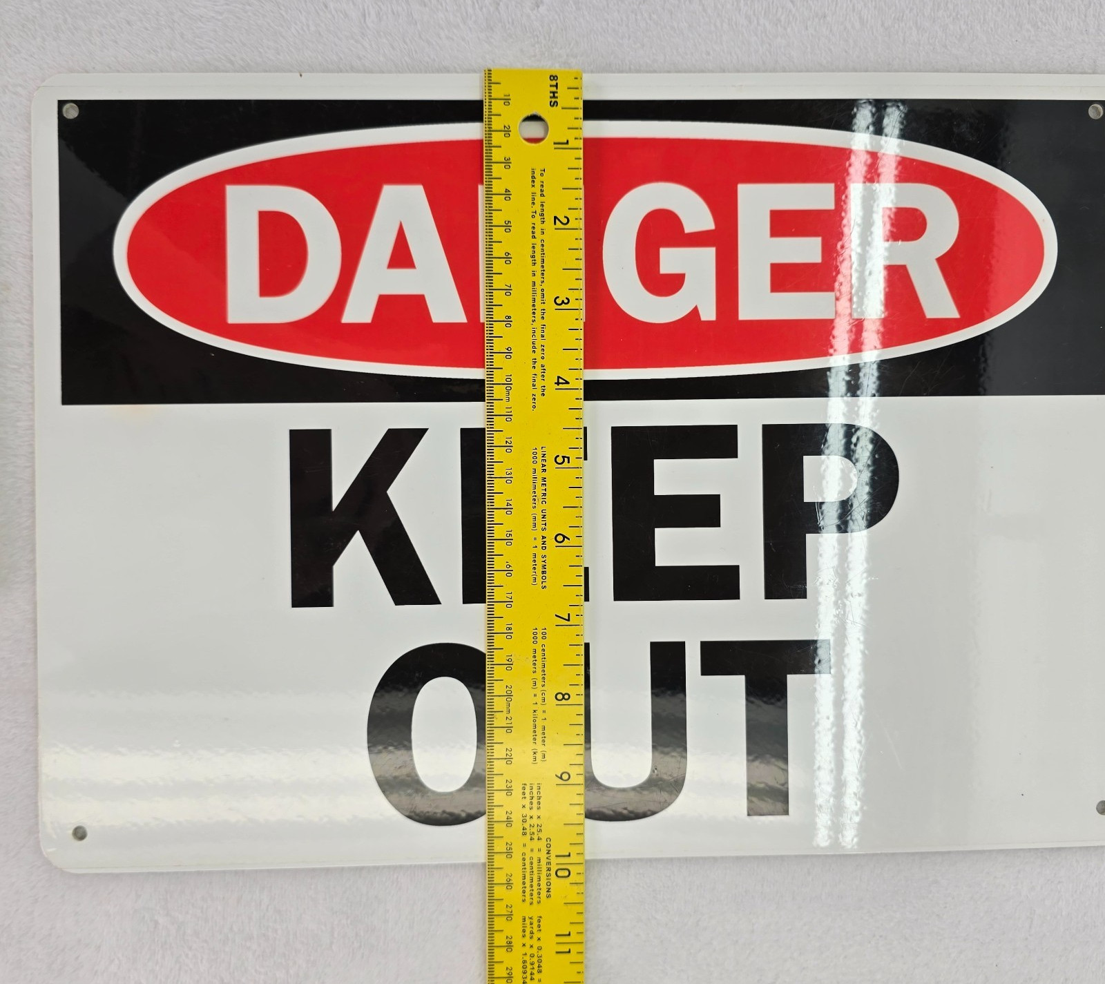 OSHA Safety Sign DANGER KEEP OUT 14″ x 10″ Thick Plastic Weather Resistant