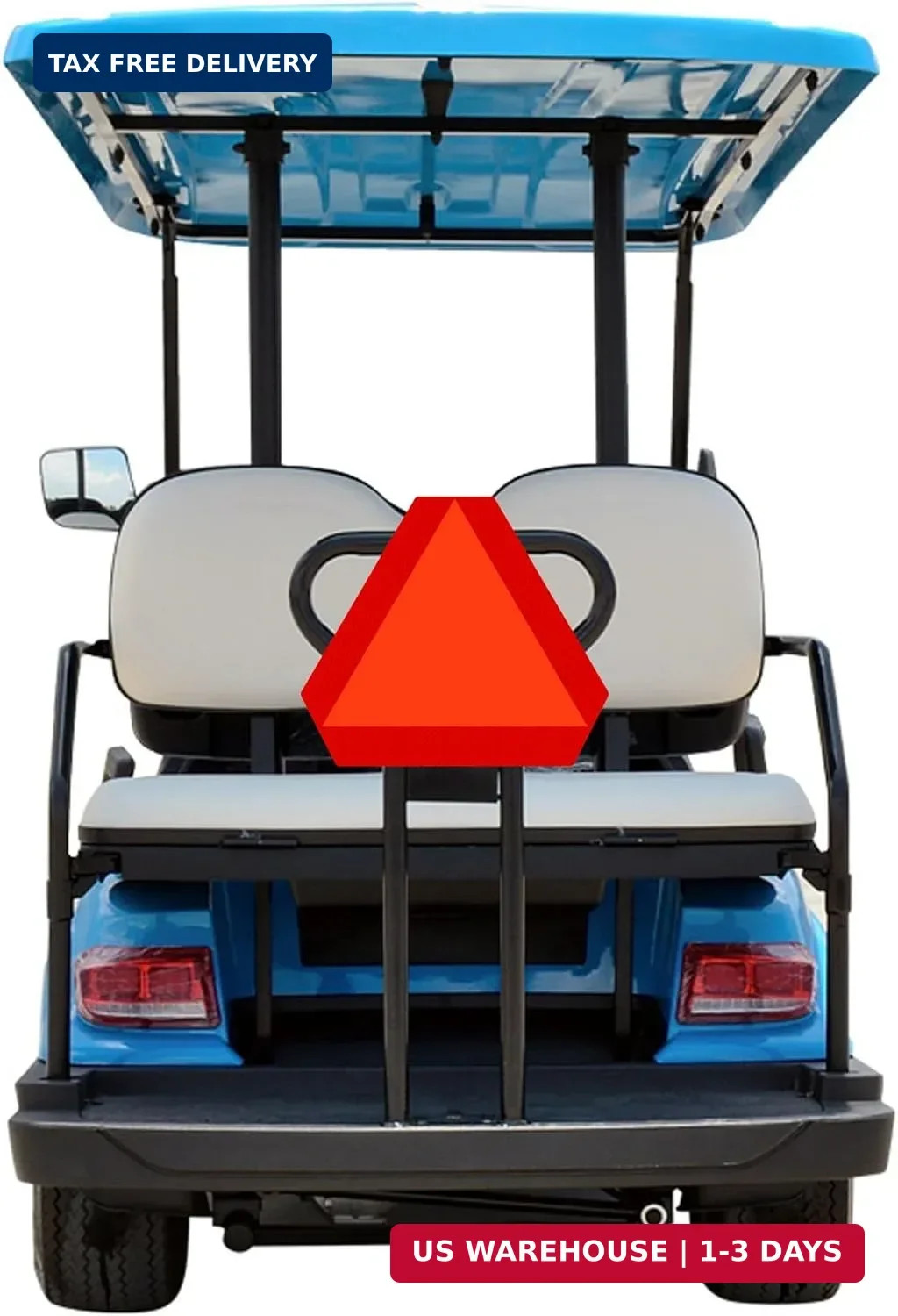 IGNIXIA (Pack of 04) Slow Moving Vehicle Sign, PVC Vinyl Decal Slow Moving Vehic