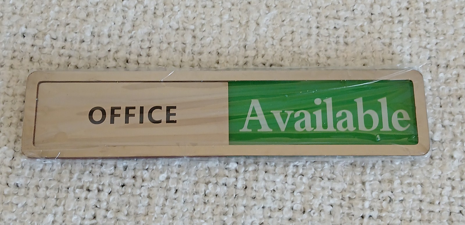 Office Door Signs In Use – Available Sliding Door Logo Metallic 7 x 1.5
