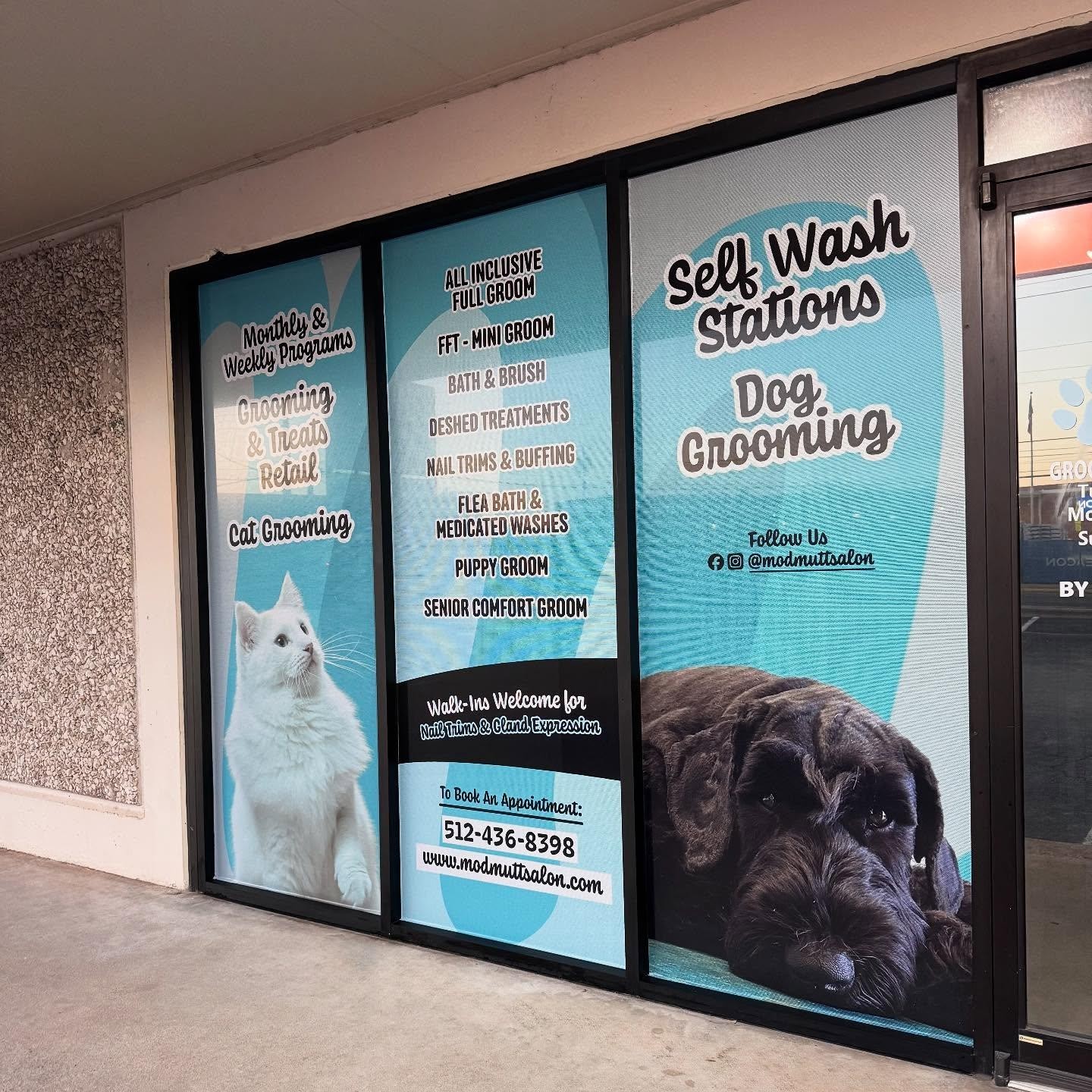 Custom Business Decals for Windows and Doors / Perforated One Way Vision