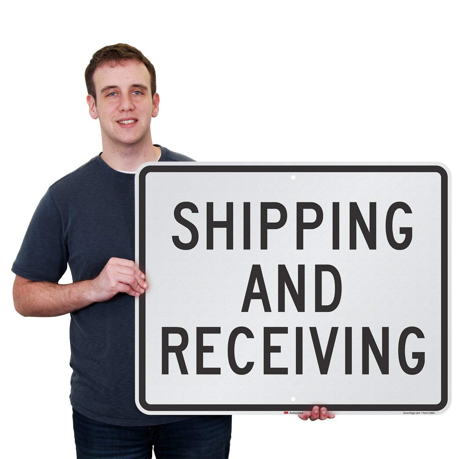 SmartSign K-1763-EG-24×30-D1 Shipping Receiving 24×30 3M Eng Grade Reflective