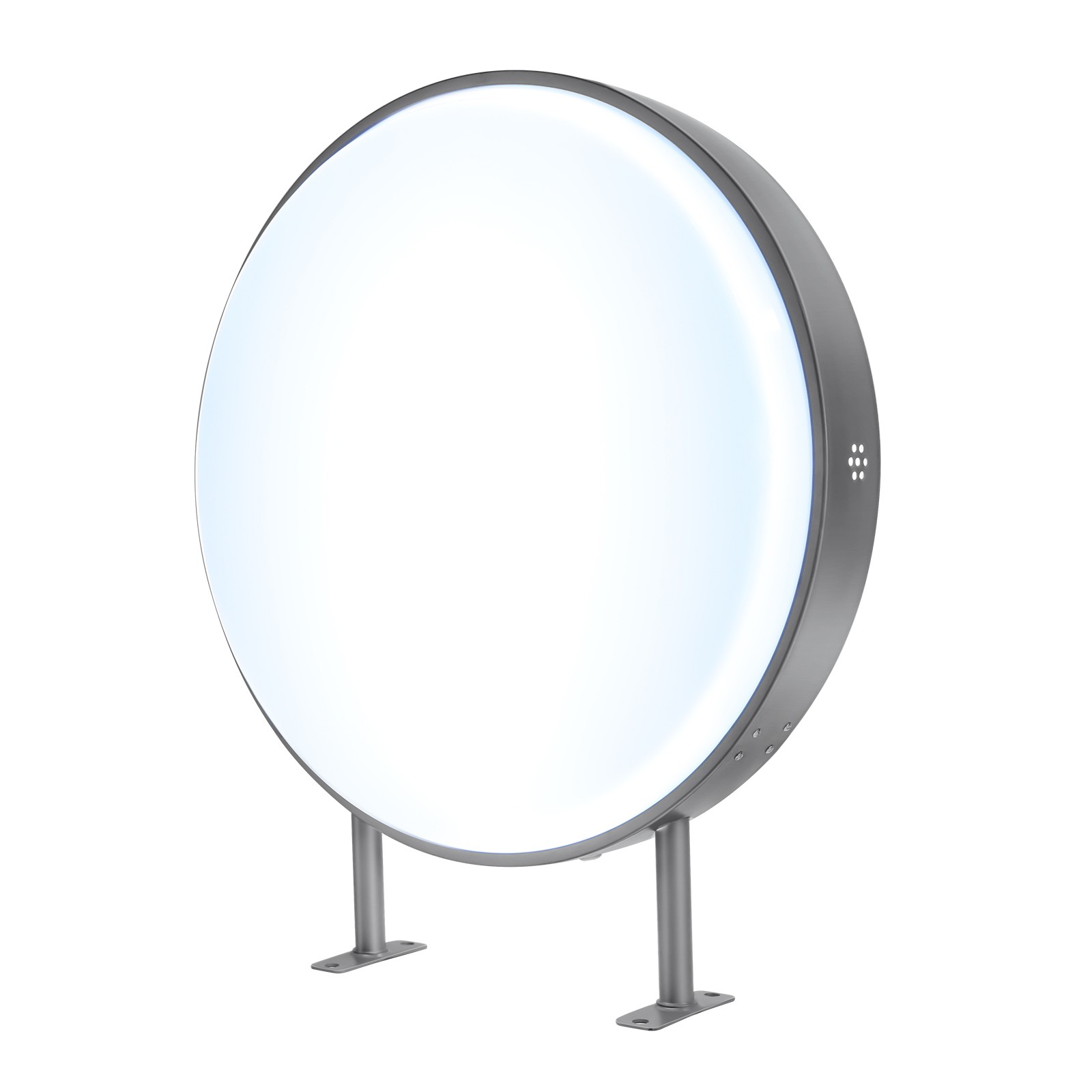 24Inch LED Round Sign Light Box Advertising Projecting Light Box Double Sided