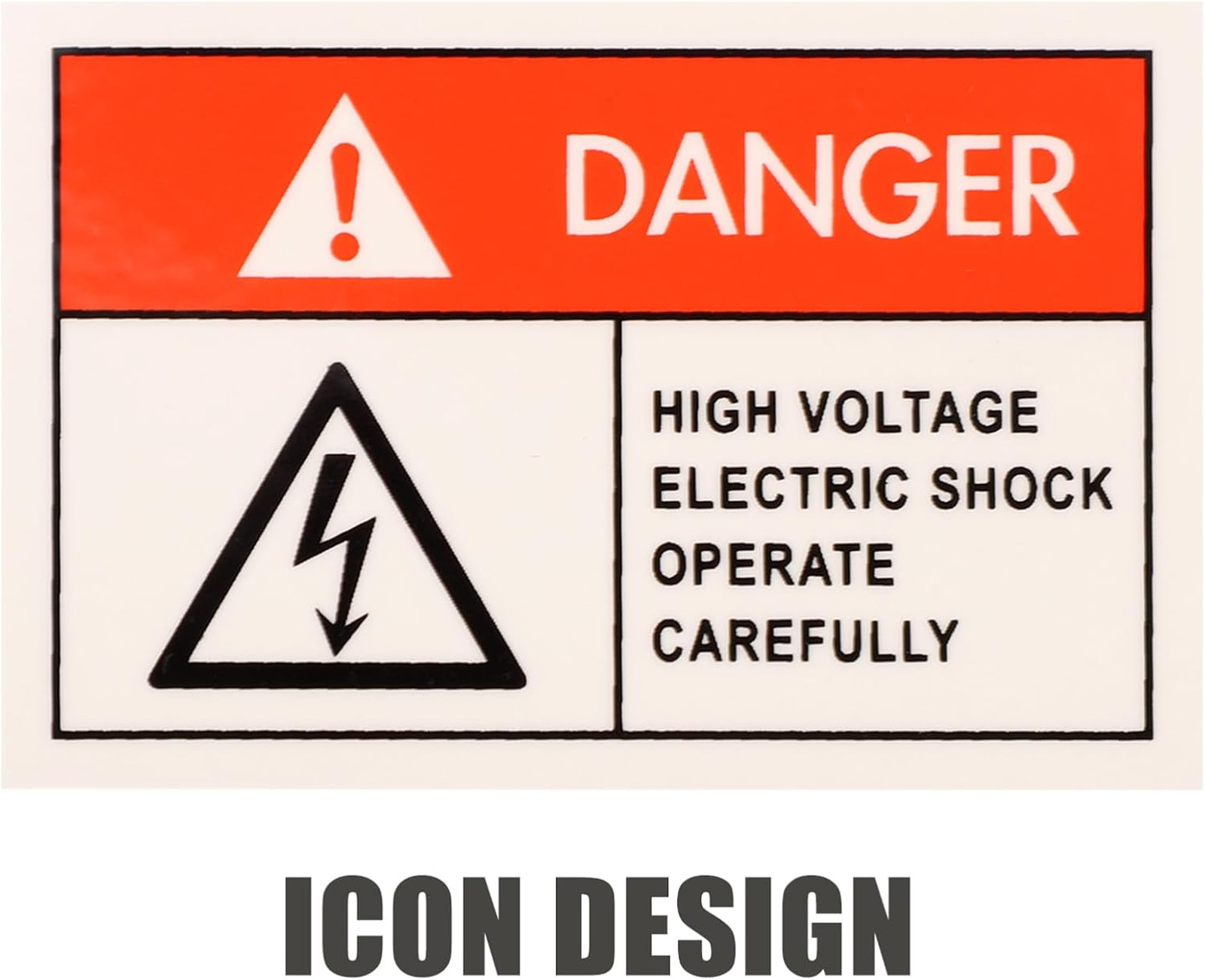 High Voltage Warning Stickers Adhesive Labels Safety Decals for Electrical