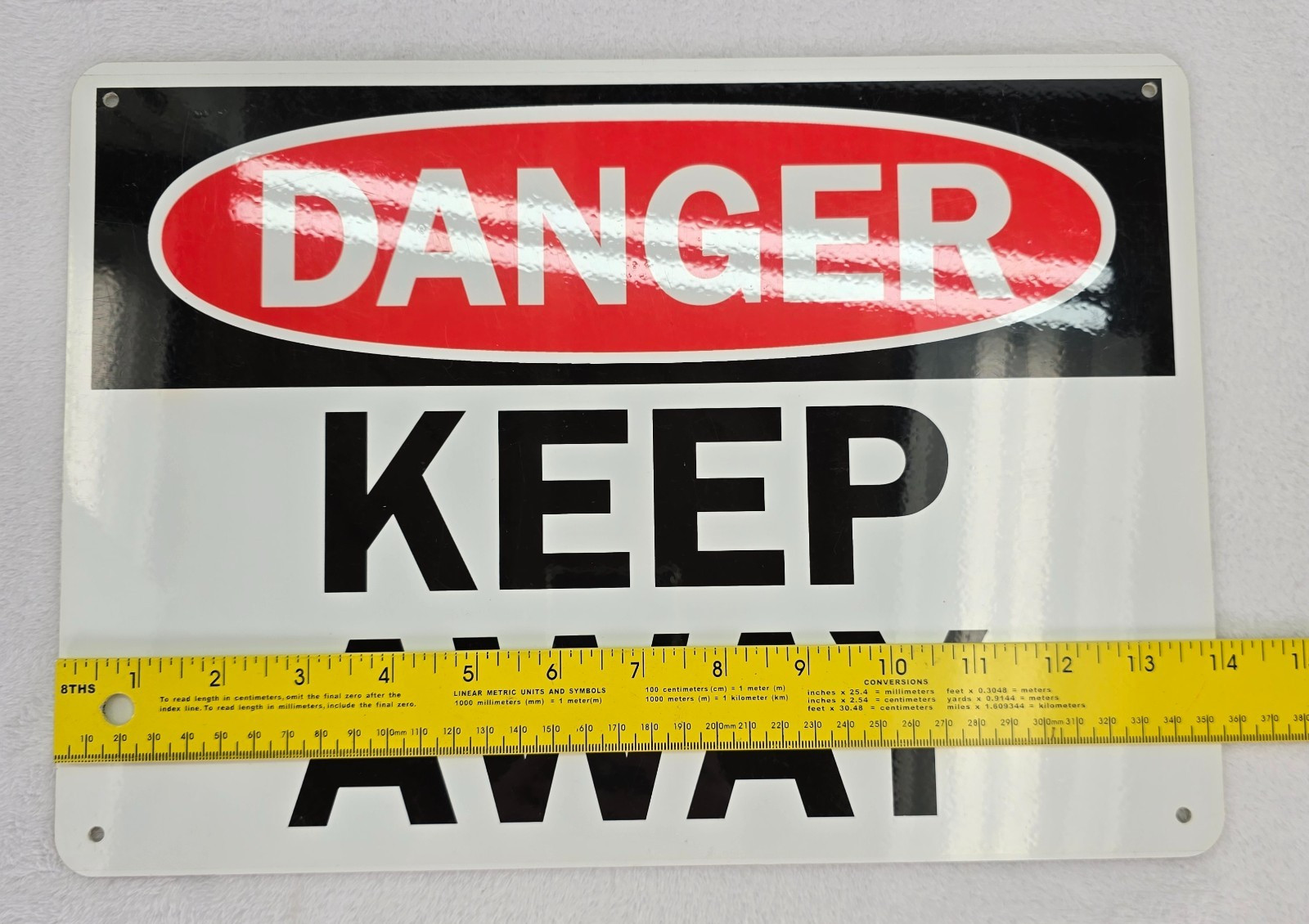 OSHA Safety Sign DANGER KEEP AWAY 14″x10″ Thick Plastic