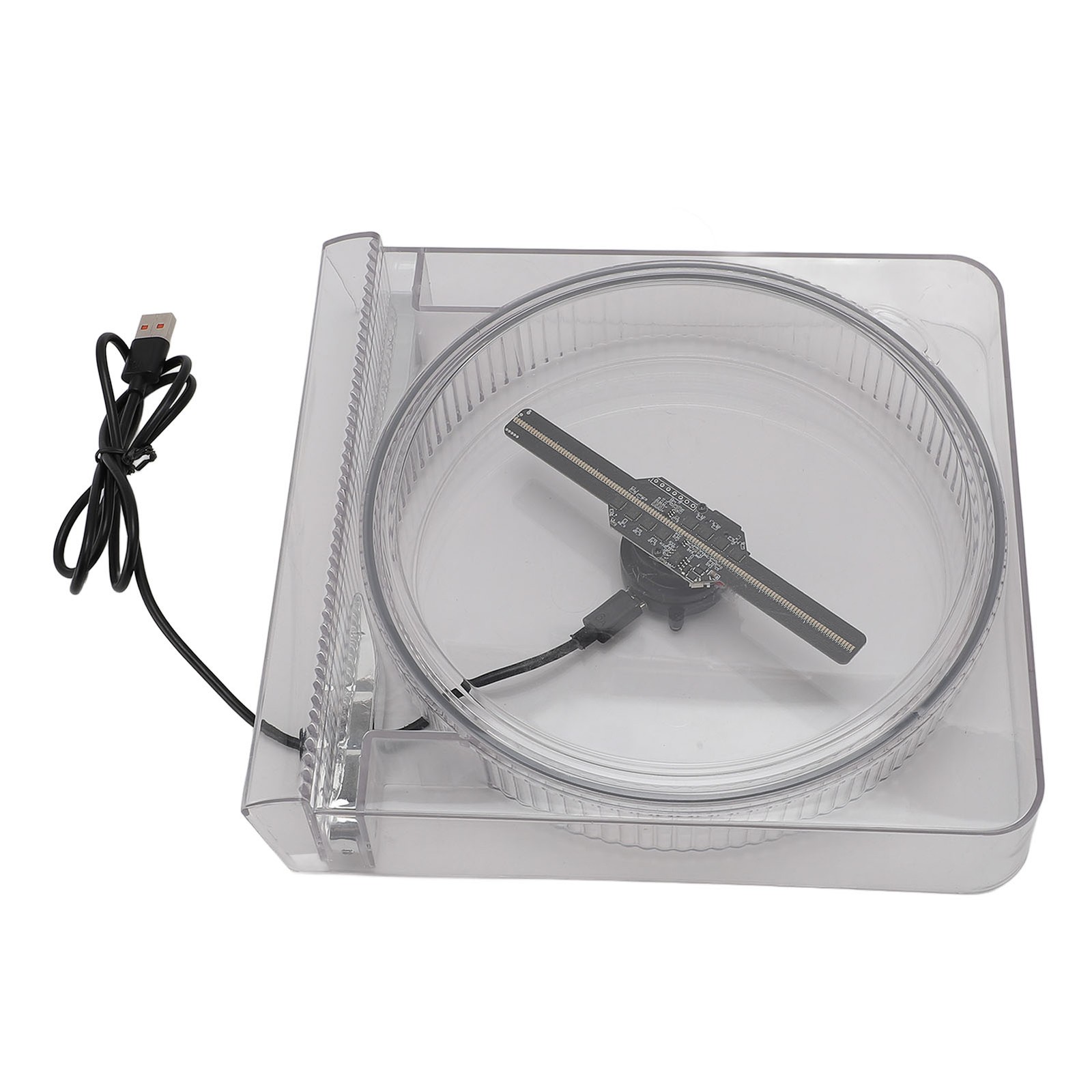 14cm 3D Hologram Fan With Cover Holographic Projector Advertising Display 1 CDUR