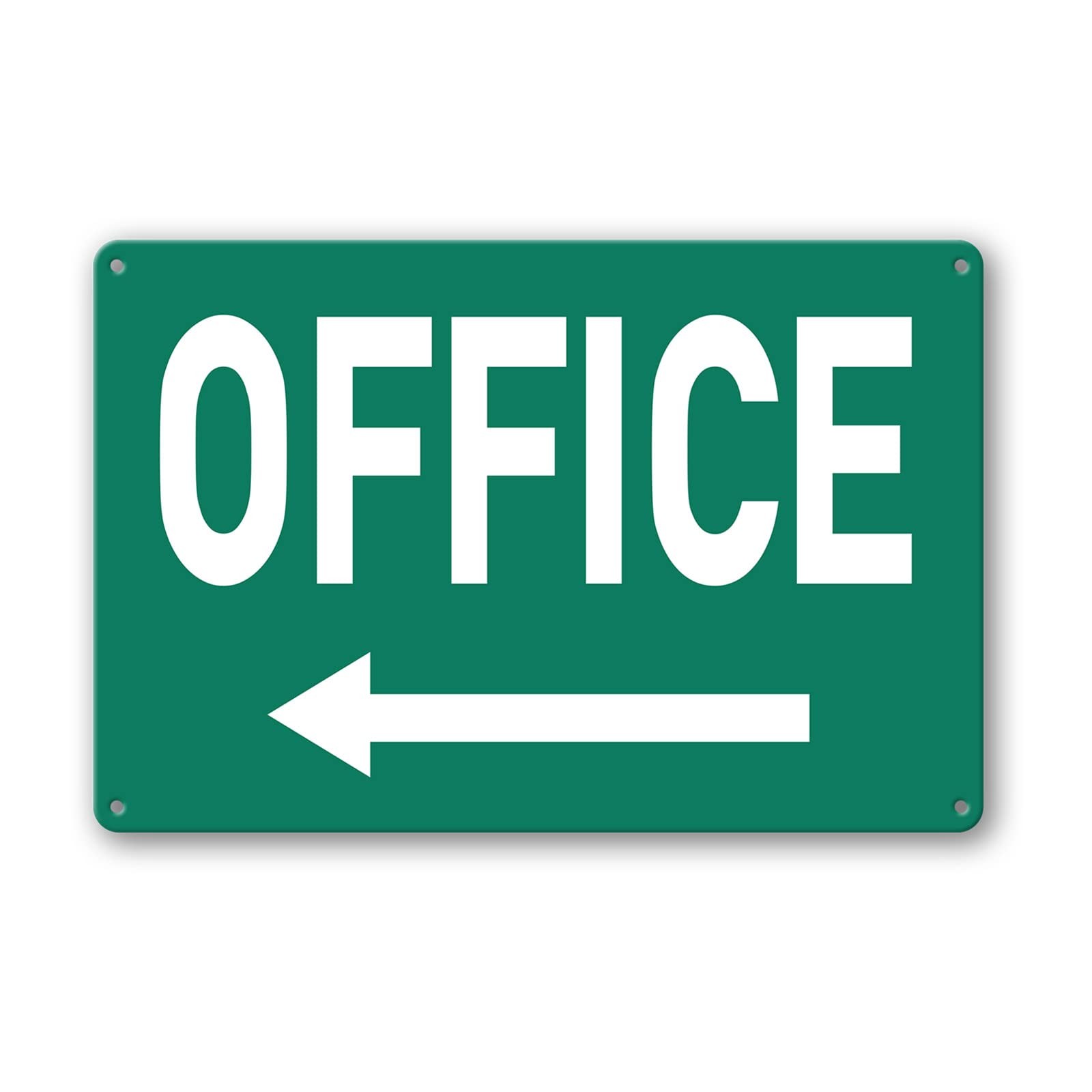 Custom Metal Office Sign for Doors – ‘Meeting’ with Left Arrow – 8 x 12 In