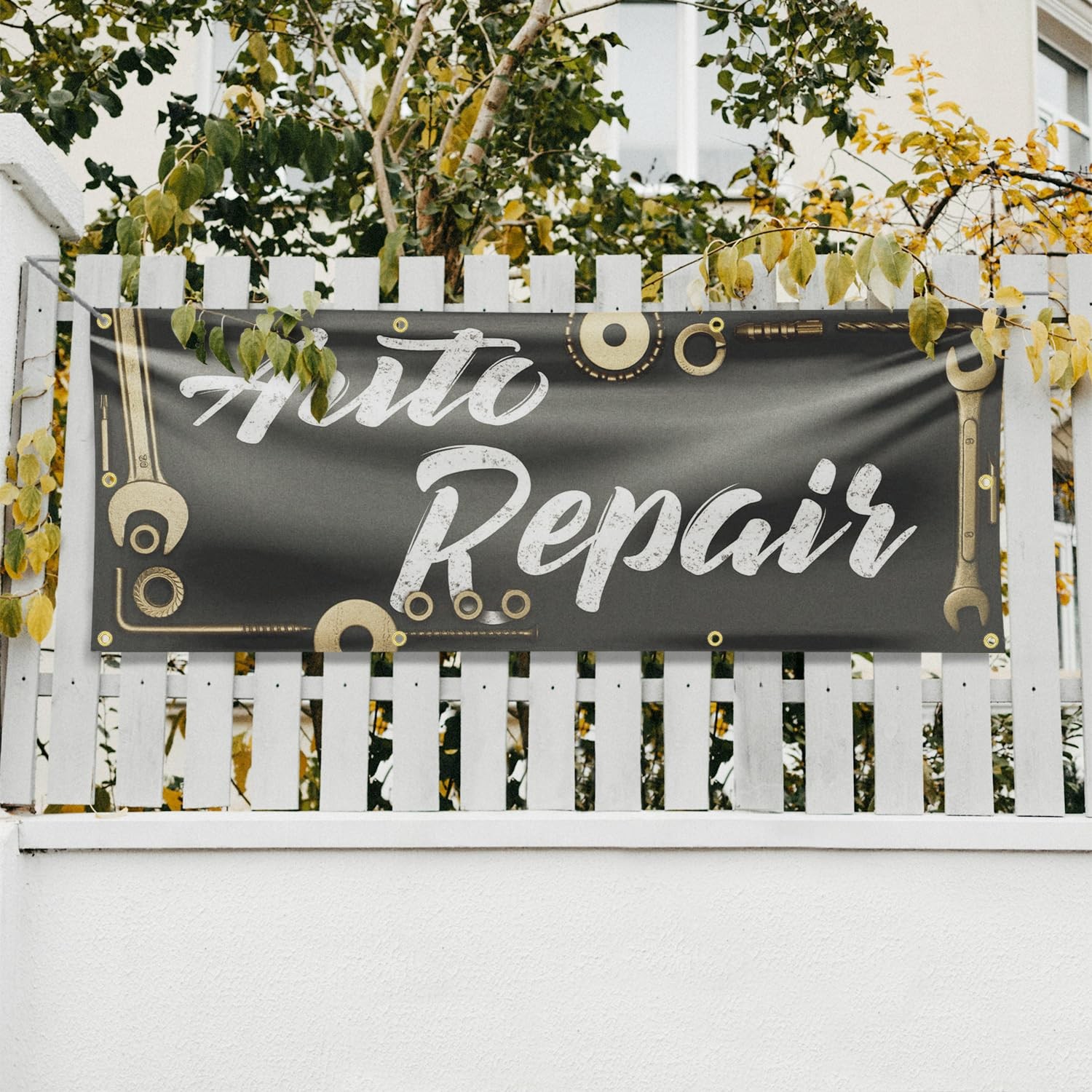 Signmission Auto Repair Banner Sign 36 X 96 13 Oz Vinyl Metal Single-Sided