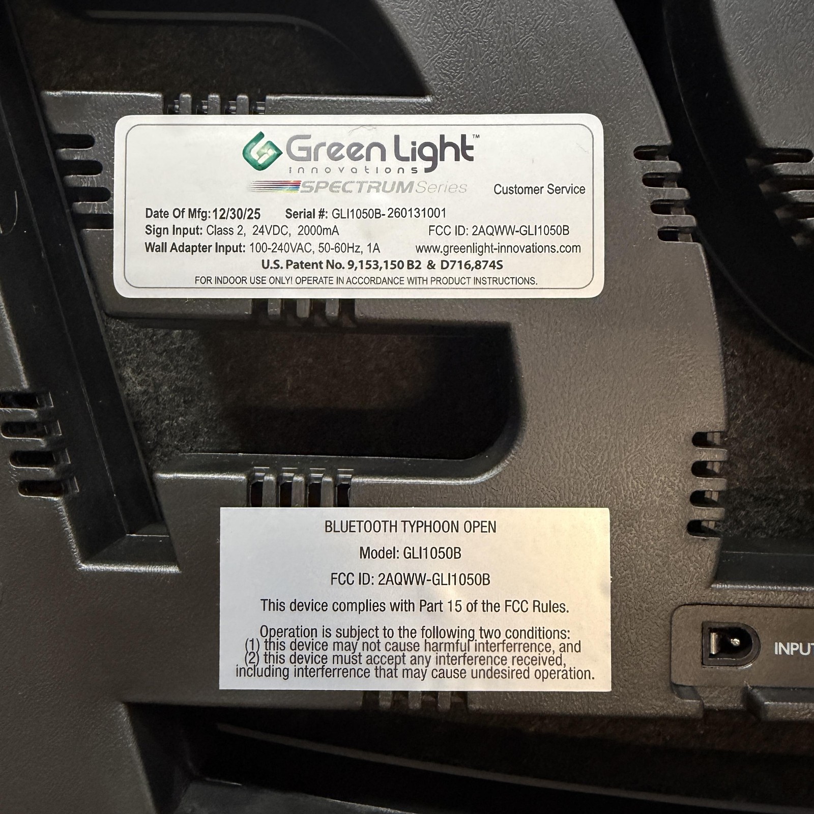 GLI Green Light Innovations GLI1050B LED Open Sign for Business 15″ x 32″