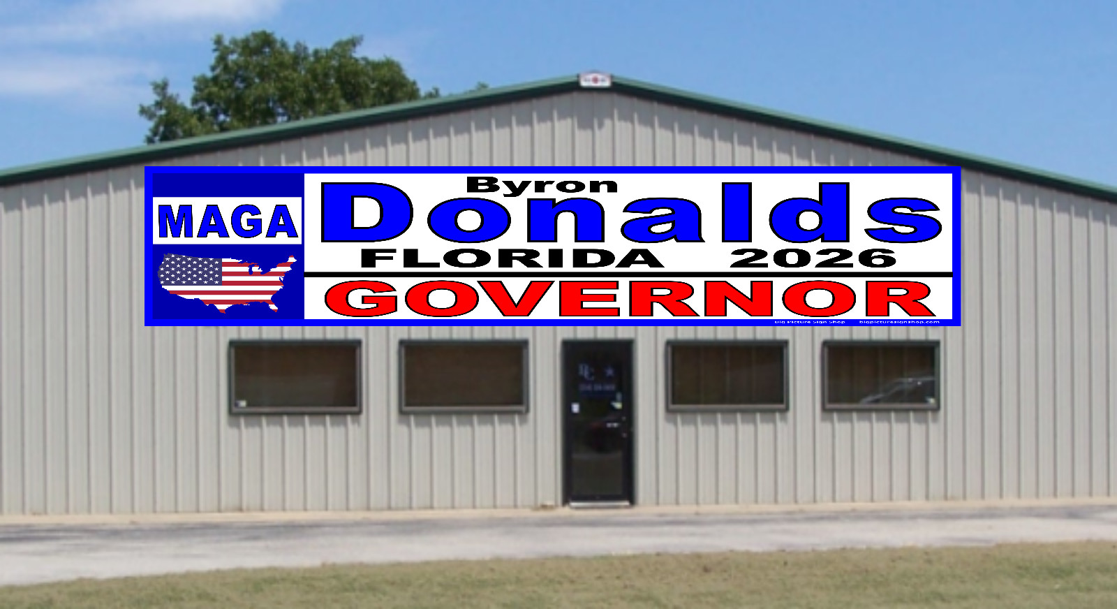 Byron DONALDS Florida Governor 2026 -HUGE & LARGE Banners – Reinforced -USA MADE