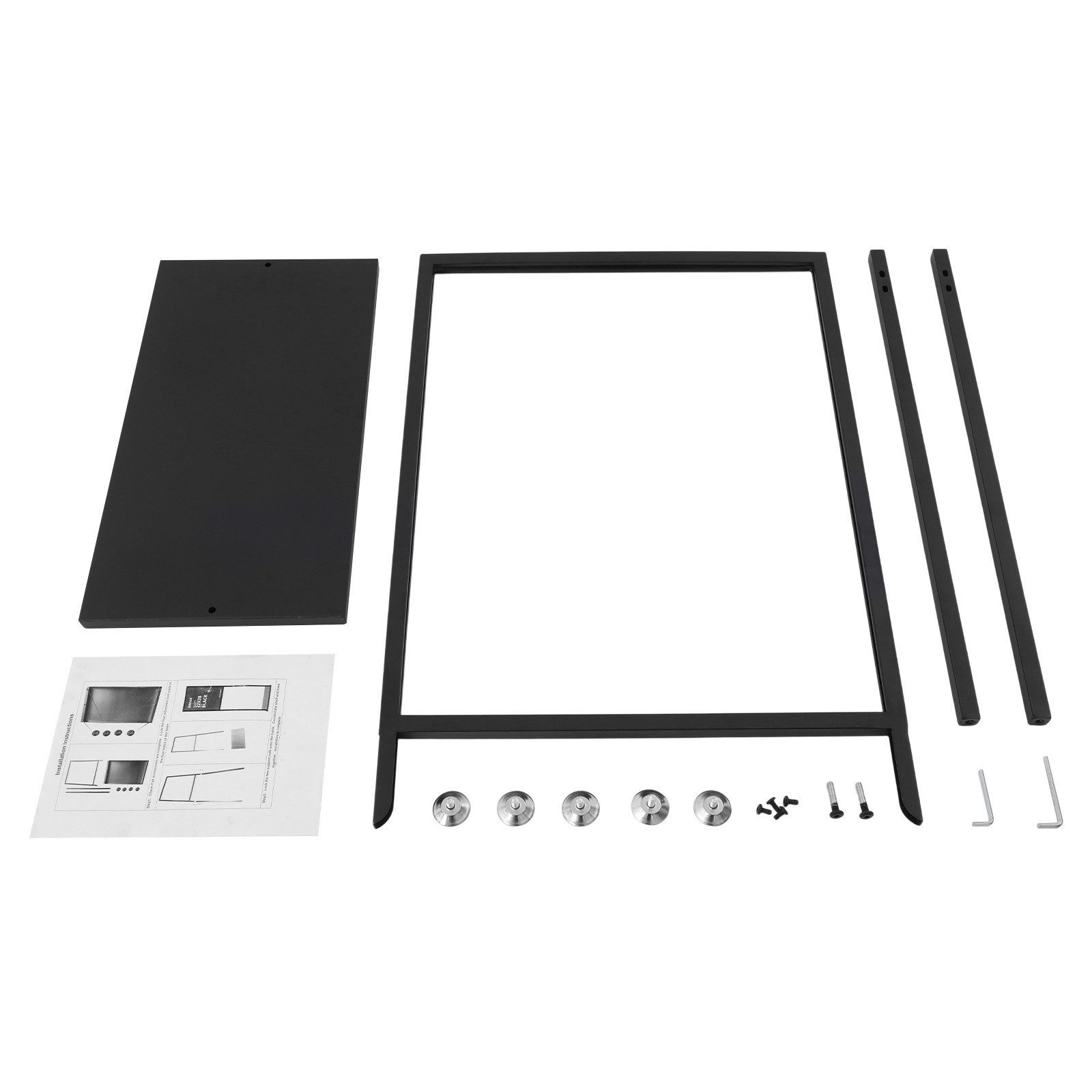 Rectangular Metal Advertising Display Stand Freestanding Poster Display Stand