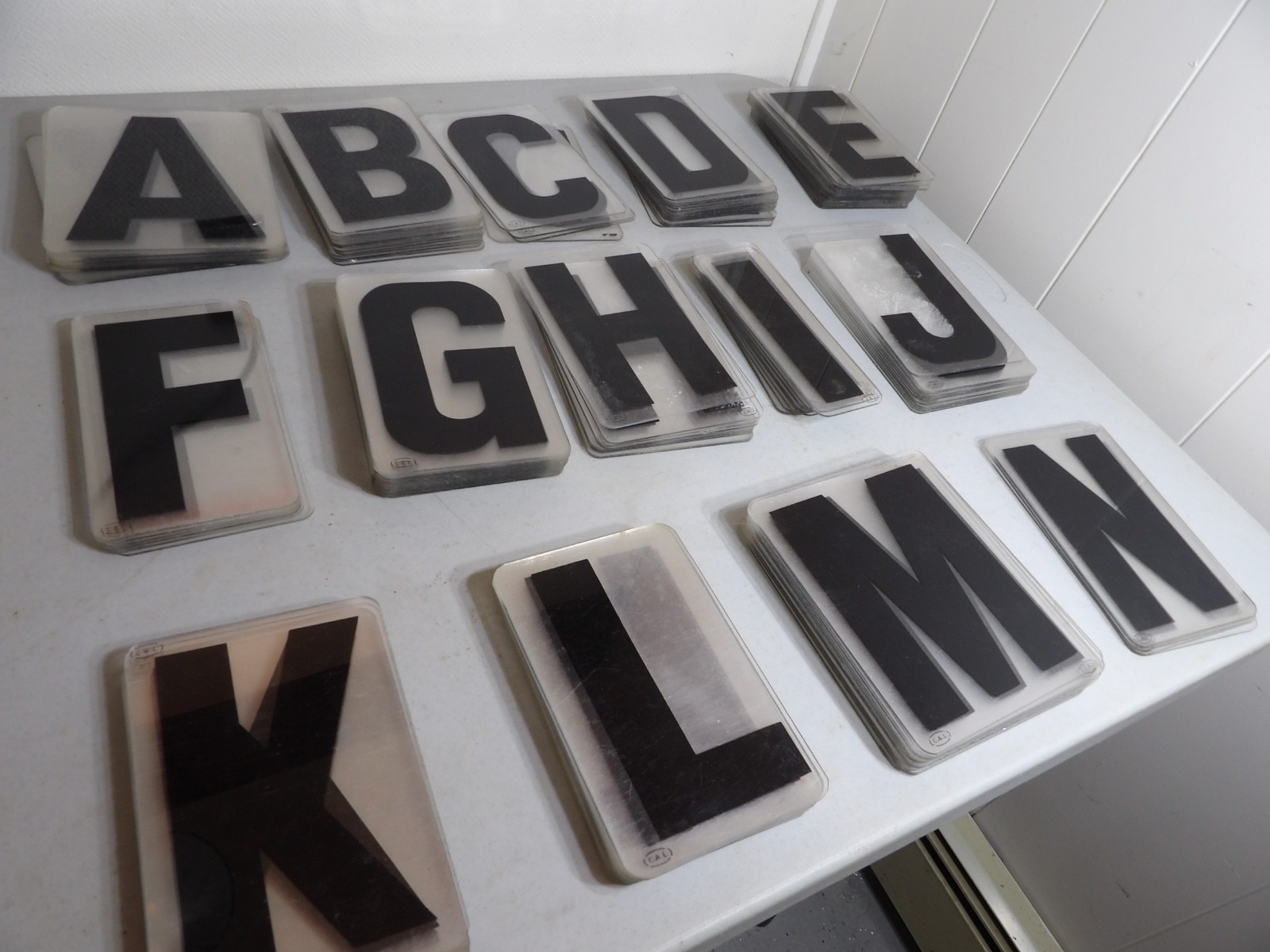 Large Lot of 6″ Tall Marquee Sign Hard Plastic Letters ( Cal Brand )