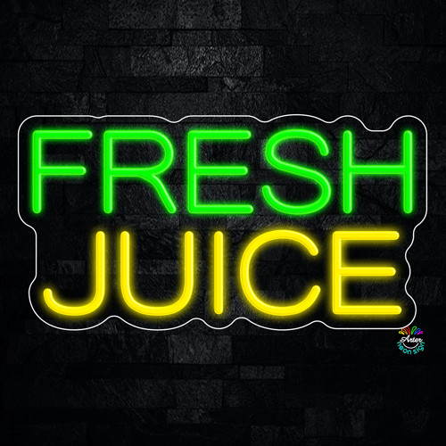 Fresh Juice LED Neon Sign 19″L x 10″H #32298