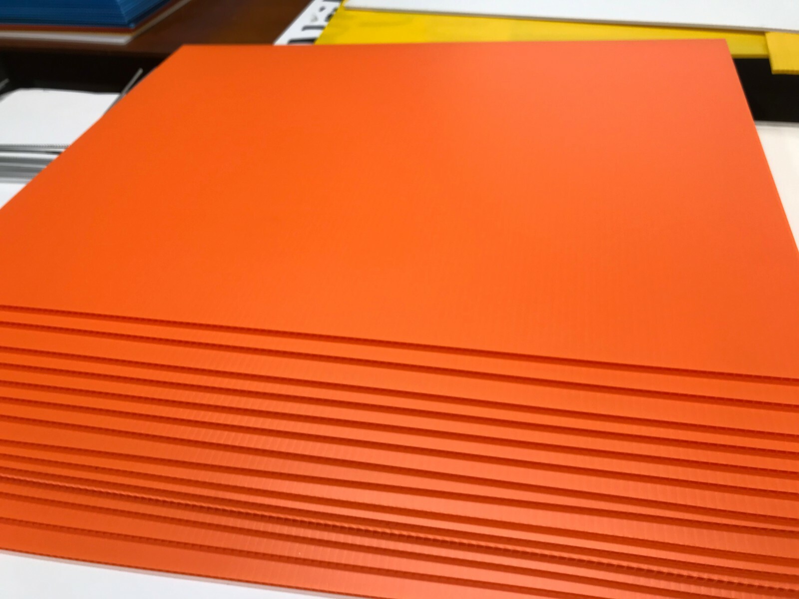 100 Blank Signs Orange 18” X 24” x4 mm corrugated plastic panel , 100 pieces