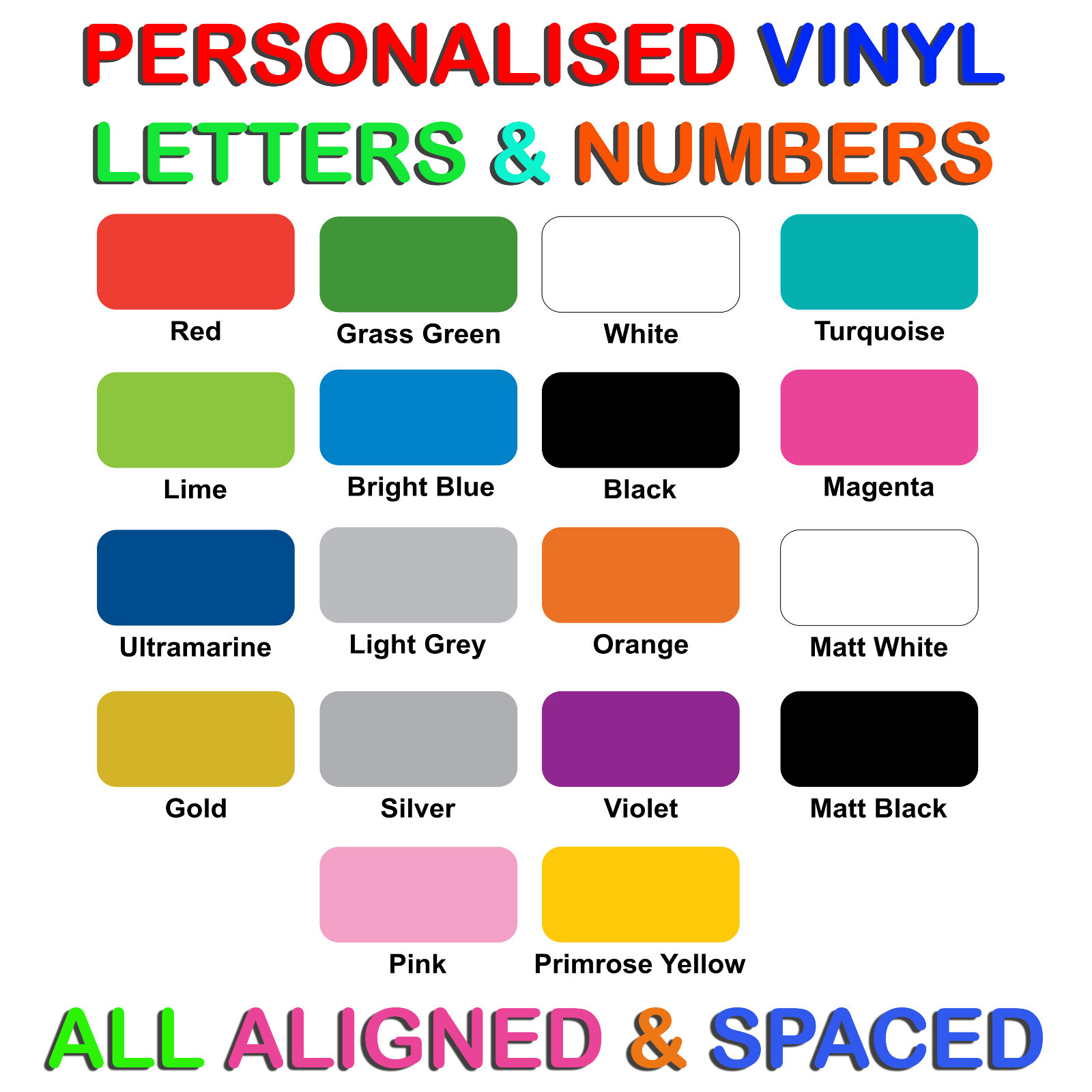 Sticky Vinyl Lettering for Shops, Signs, Cars, Crafts, Boats, Windows! Much More