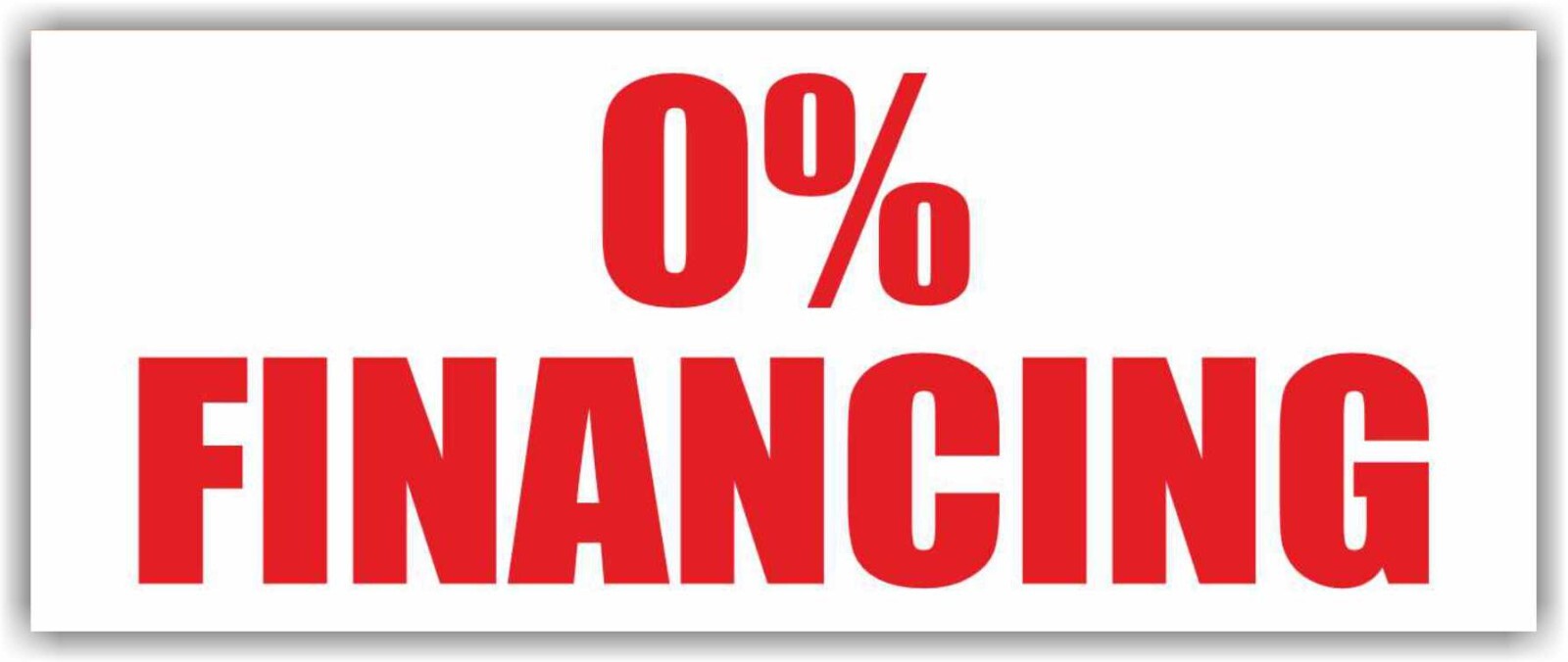 0% FINANCING Advertising Banner Vinyl Mesh Sign Credit Cash Receipt Pawn Shop