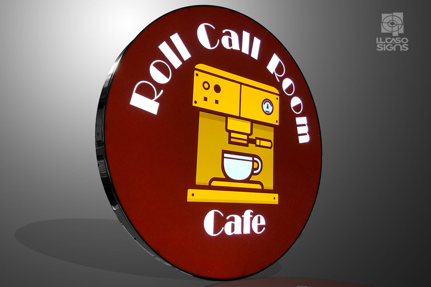Custom LED Business Logo Signs Illuminated High Quality DIY 67 inches