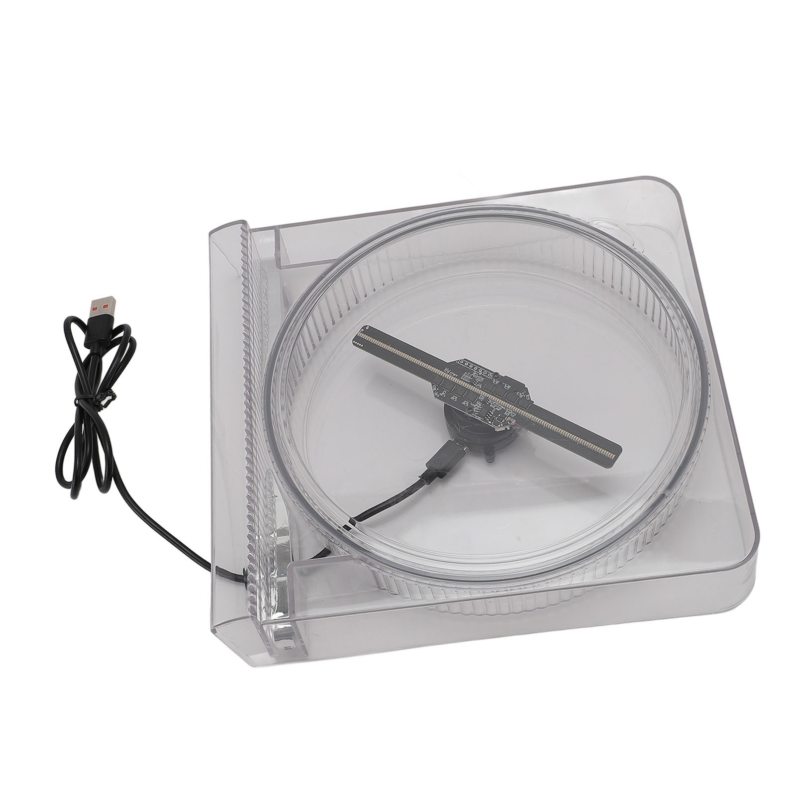 14cm 3D Hologram Fan With Cover Holographic Projector Advertising Display 1 CDUR