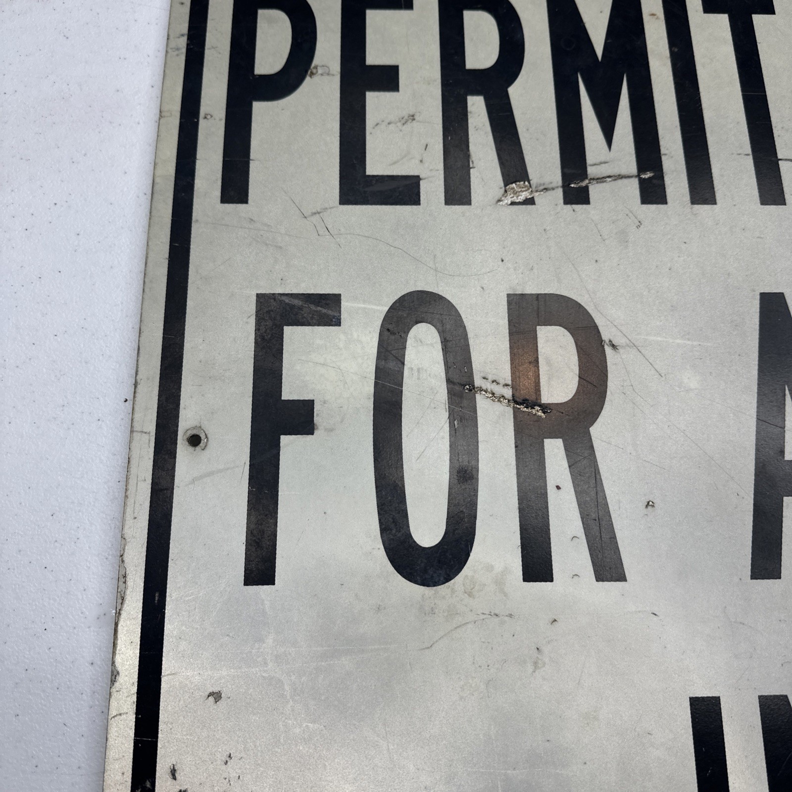 Permit Required For All Signs In City Aluminum Sign 24×30