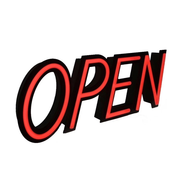 NEW Optiva Ultra Bright LED Open Sign with Remote Control 19.5″ Store Shop A