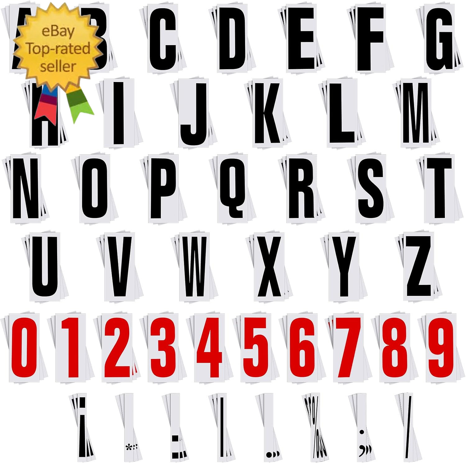 400 Pcs Marquee Sign Letters Flexible Plastic Letters on Flexible Panel for Outd