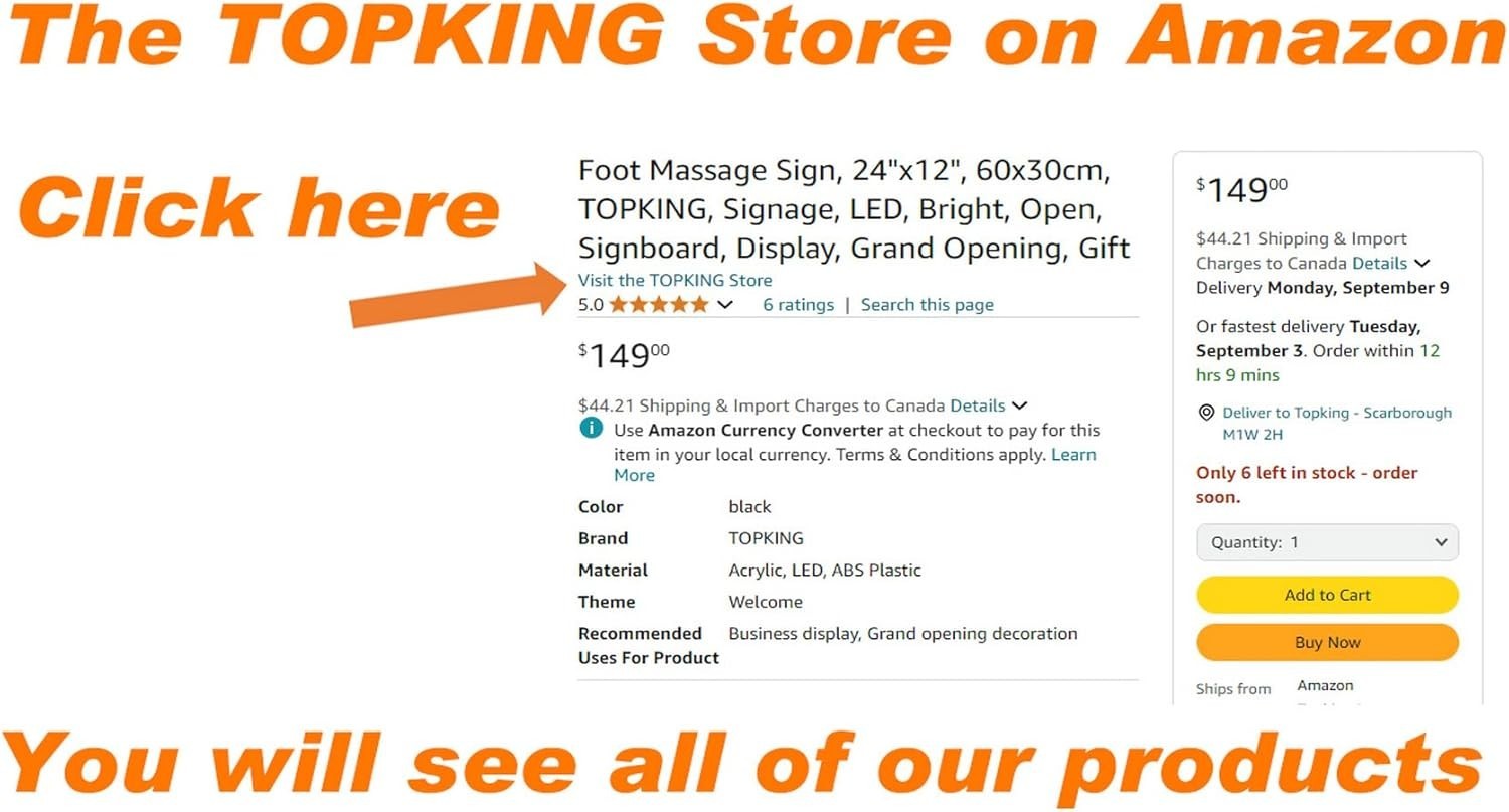 Order Here Sign, 19″x10″, 48x24cm, , LED, Neon, Florescent, Signage, Signboar…