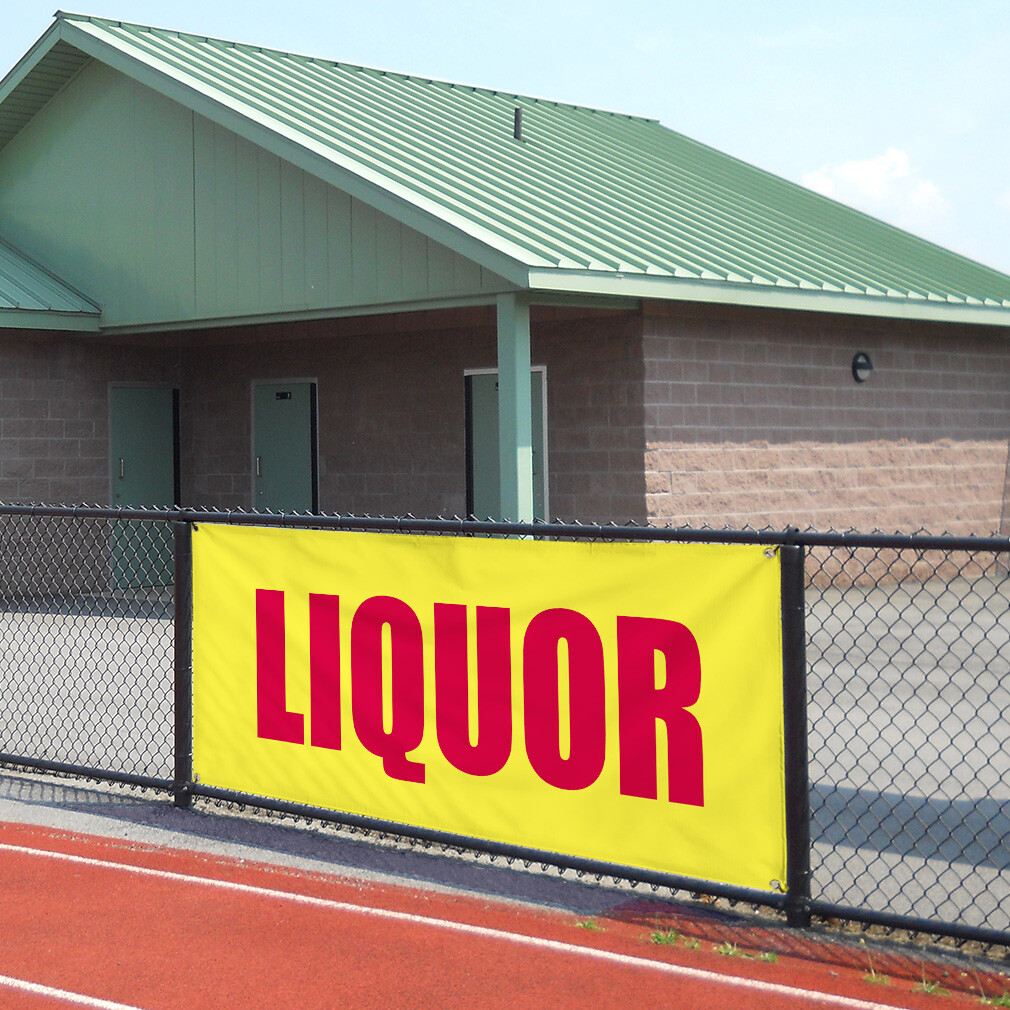 Vinyl Banner Multiple Sizes Liquor Promotion Business Retail Outdoor