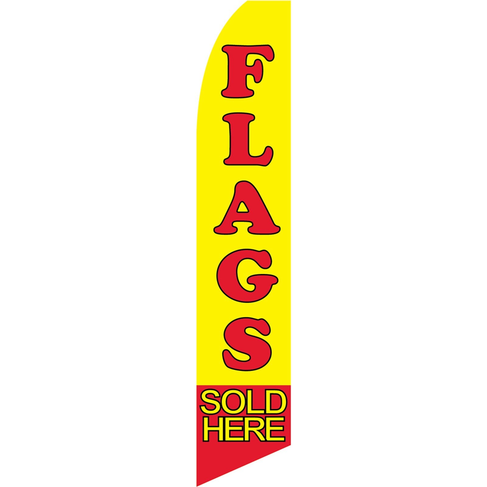FLAGS SOLD HERE 2.5 ft x 11.5 ft SWOOPER FLAG