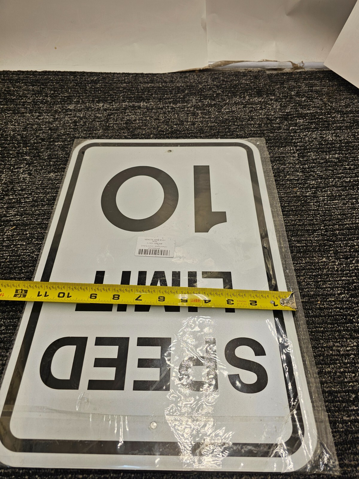 (QTY 2) Speed Limit 10 MPH Sign Slow Down Traffic Sign 12″x18″ Rust Free 40Mil