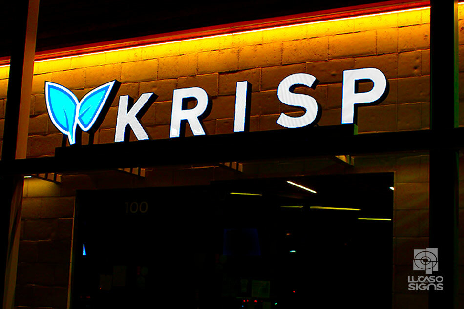 Custom LED Business Signs Channel Letters – LED Signs Regular Front Translucent