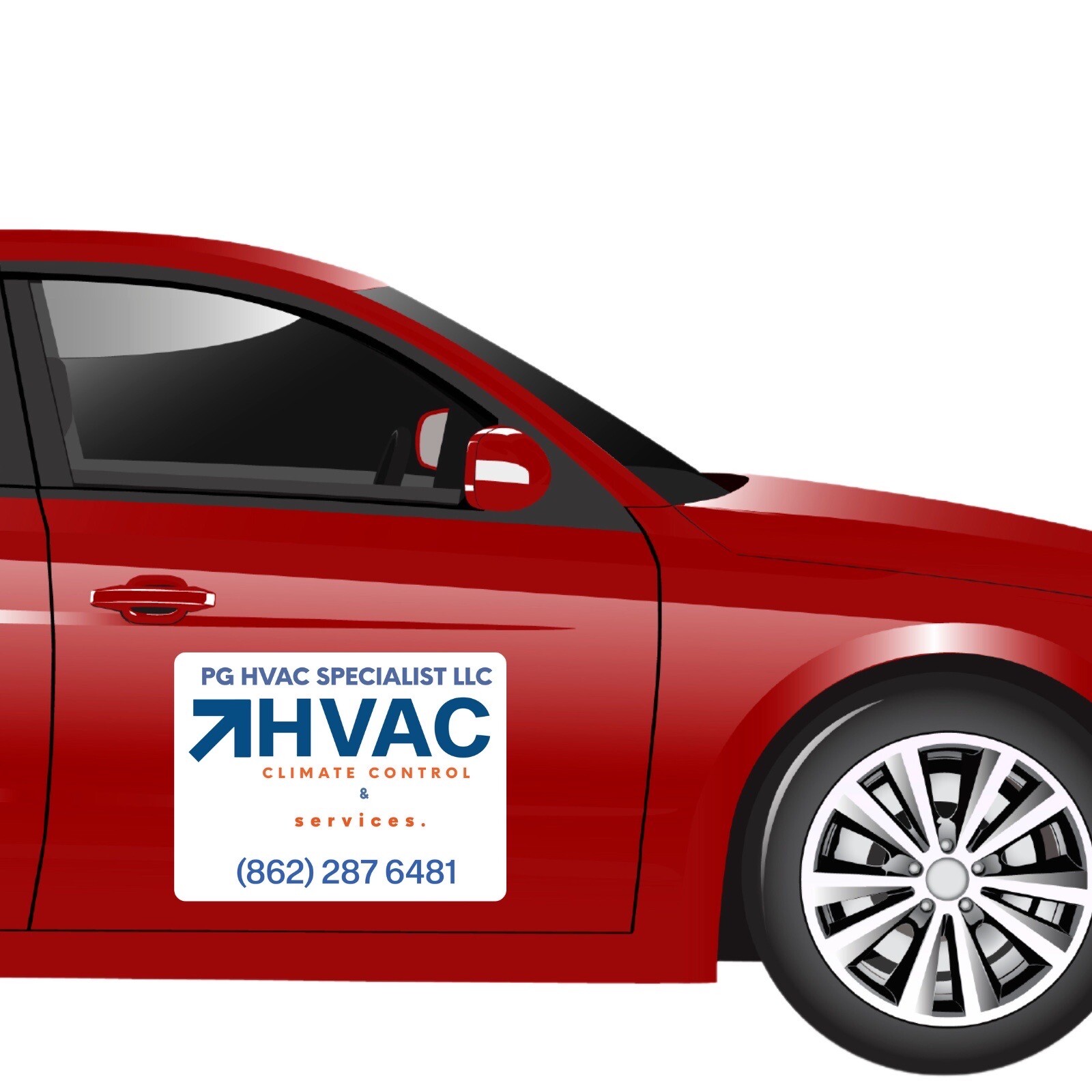 Customized Full Color Car Magnet Sign for Businesses-Car-Truck-Van