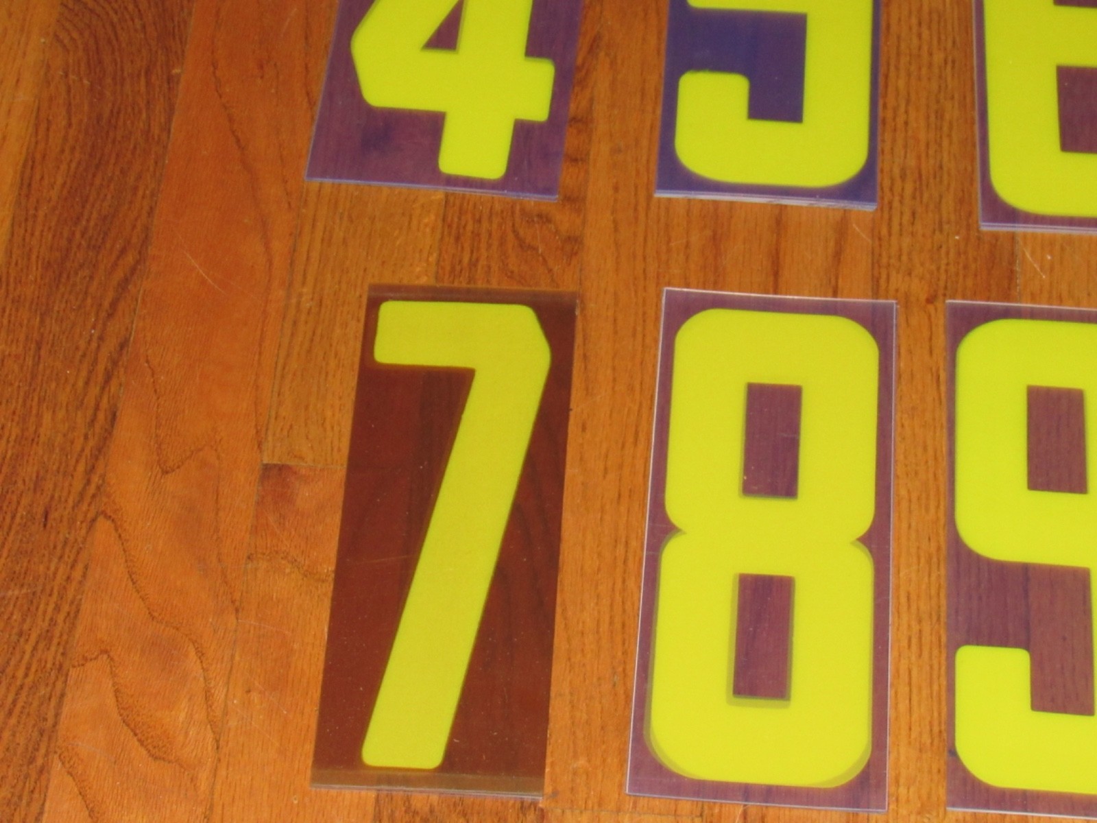 224 Vintage Plastic Marquee Outdoor Sign Symbols Letters Numbers 8″ On 9″ Board