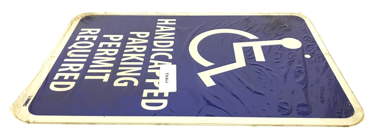 MFC Reflective “Handicapped Parking Permit Required” Parking Sign TM-84-J NOS