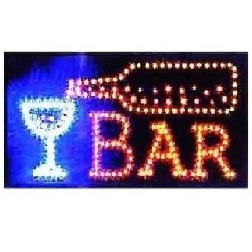 Animated Motion LED Restaurant Cafe Bar Club SIGN +On/Off Switch Open Light Neon