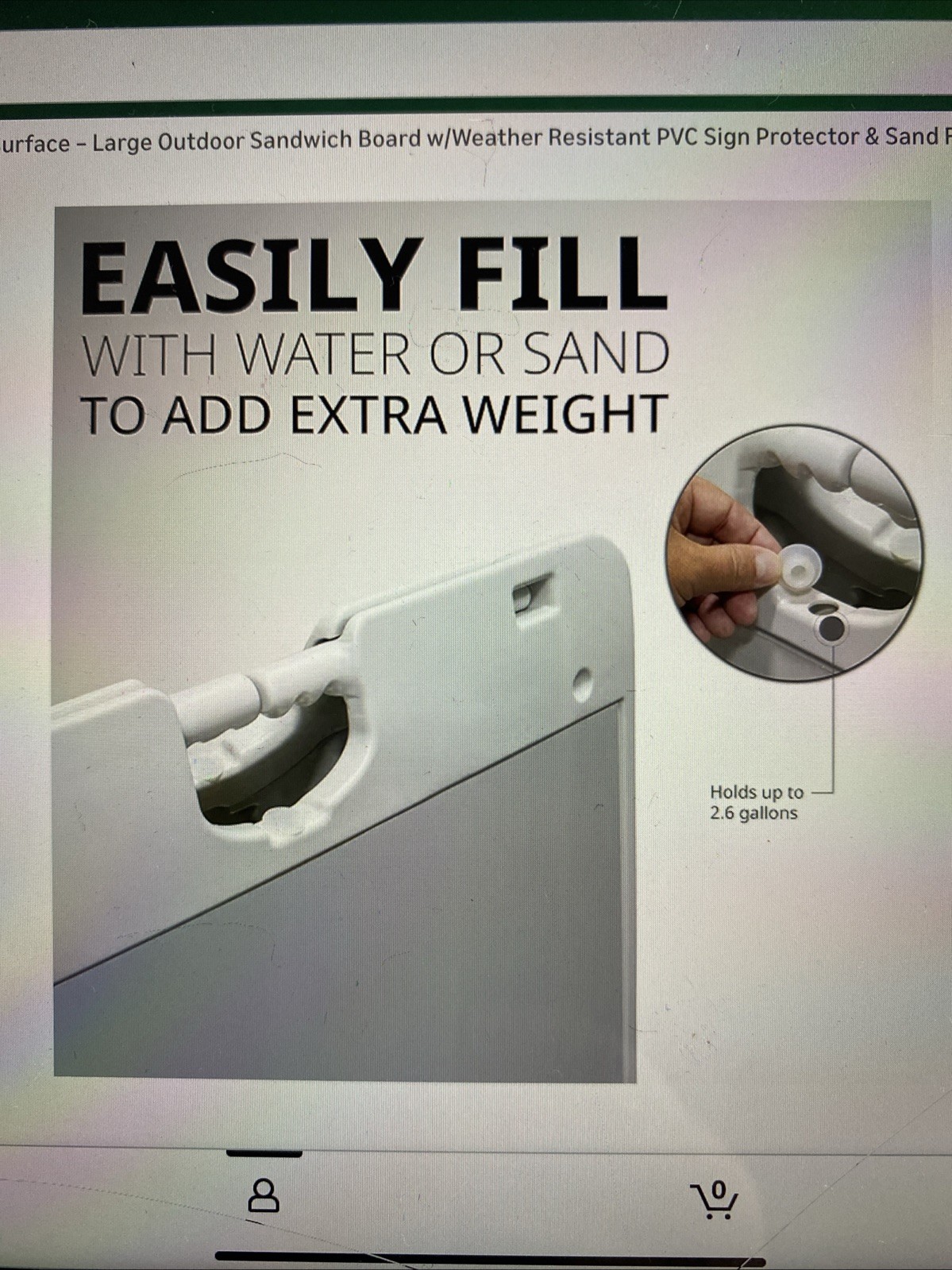 A-Frame Signboard 22”x28” Display Surface