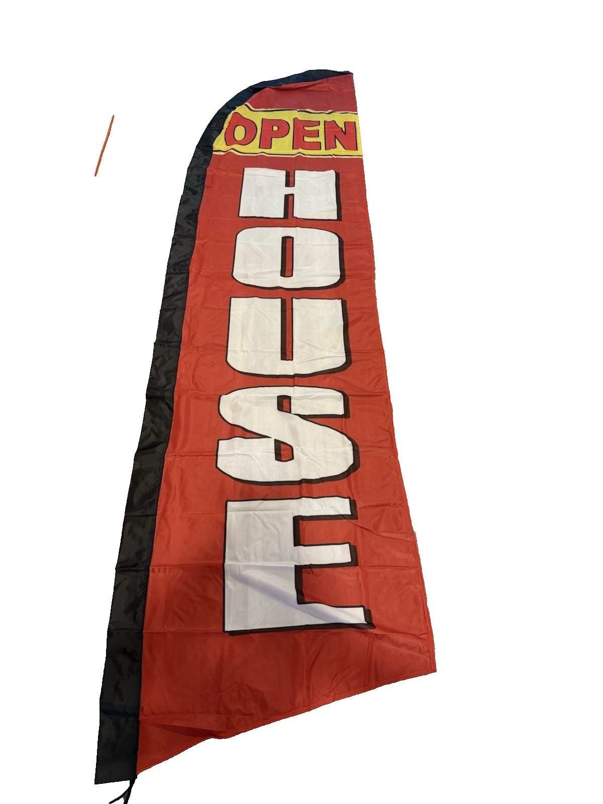 3 PACK-OPEN HOUSE WINDLESS BANNER FLAG Sign Advertising Feather Swooper