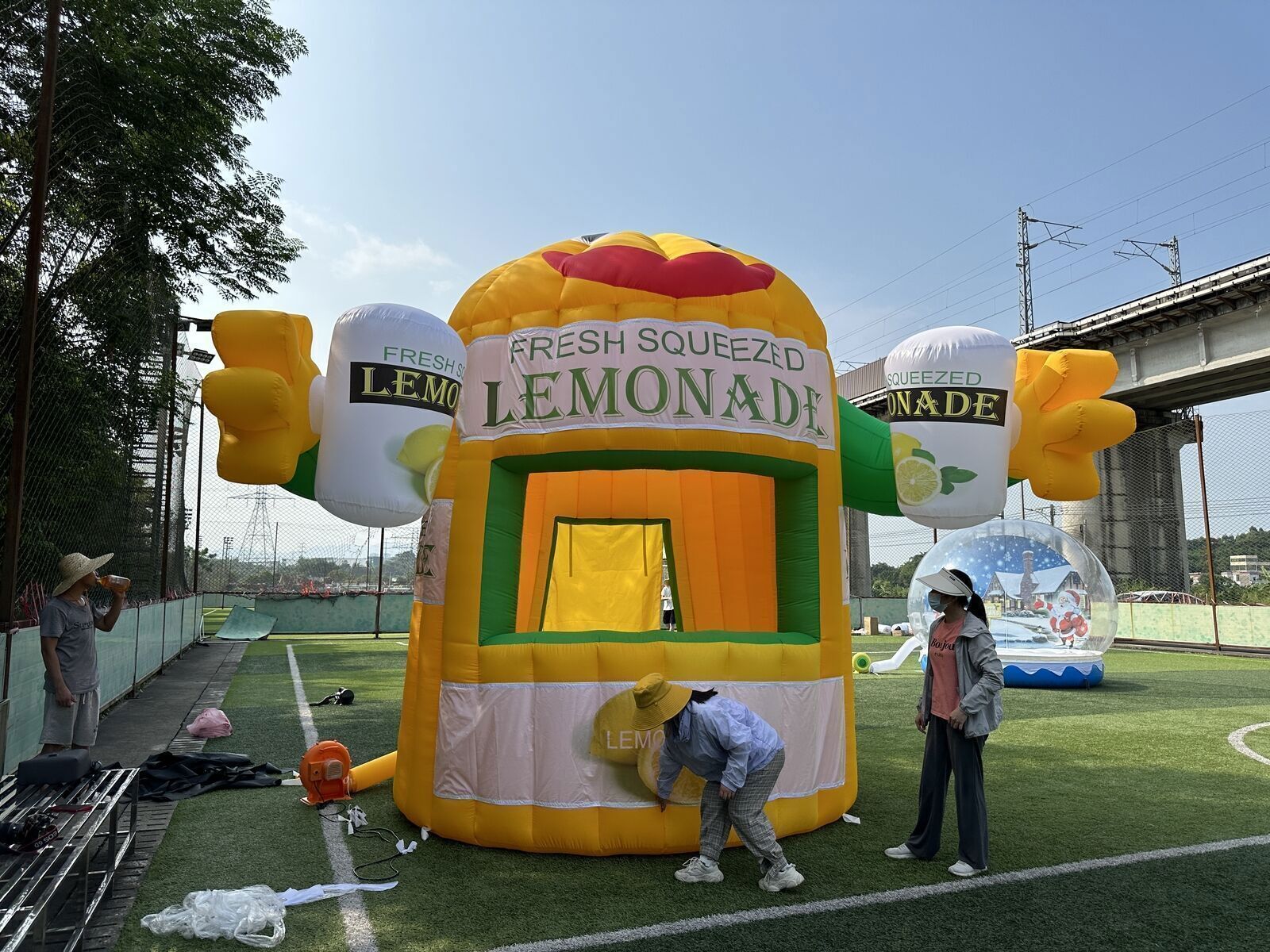 13FT Inflatable Lemonade Concession Stand Booth for Advertising Event Promotion