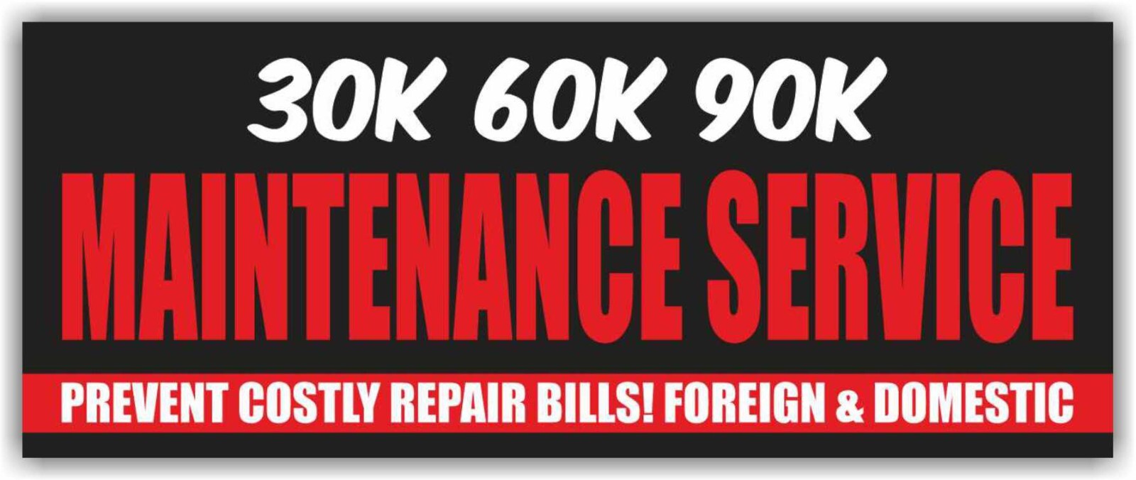 MAINTENANCE SERVICE Advertising Banner Vinyl Mesh Sign AUTO REPAIR MECHANIC AC