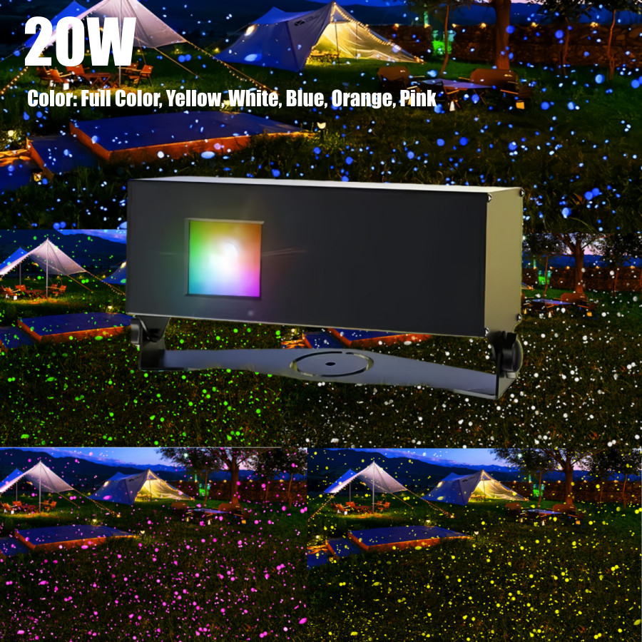 Outdoor Dynamic Firefly Laser Starry Sky Projection Light for Garden Landscape