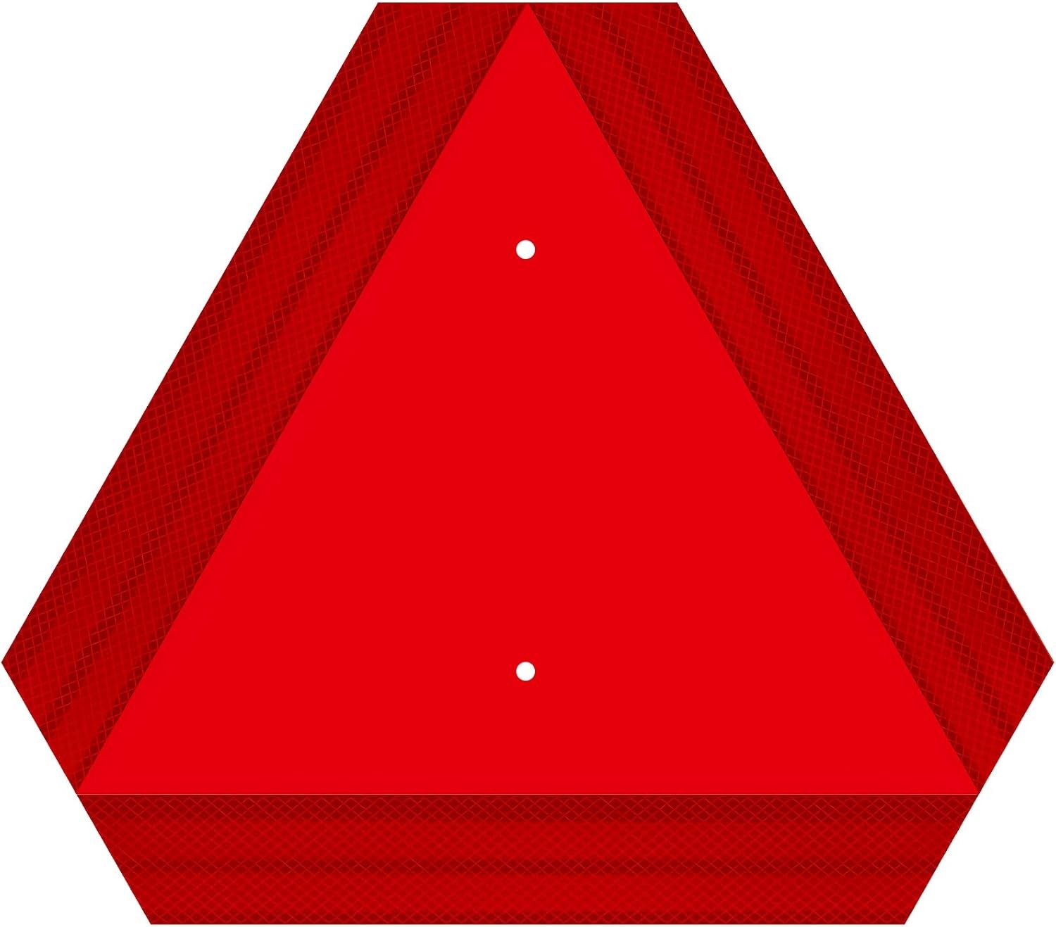 SMV Reflective Triangle Sign 14″x16″ Aluminum Safety Sign for Tractor UTV
