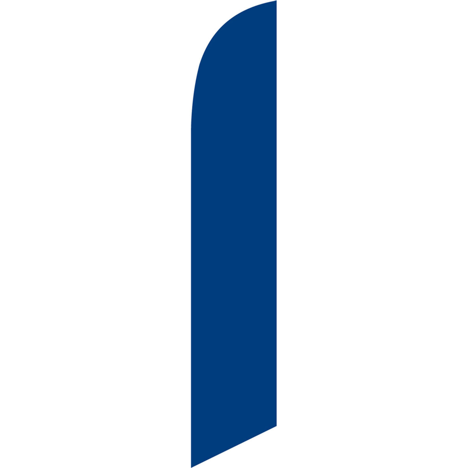 Solid Dark Blue 2 1/2 ft X 11 1/2 ft Windless Swooper Flag