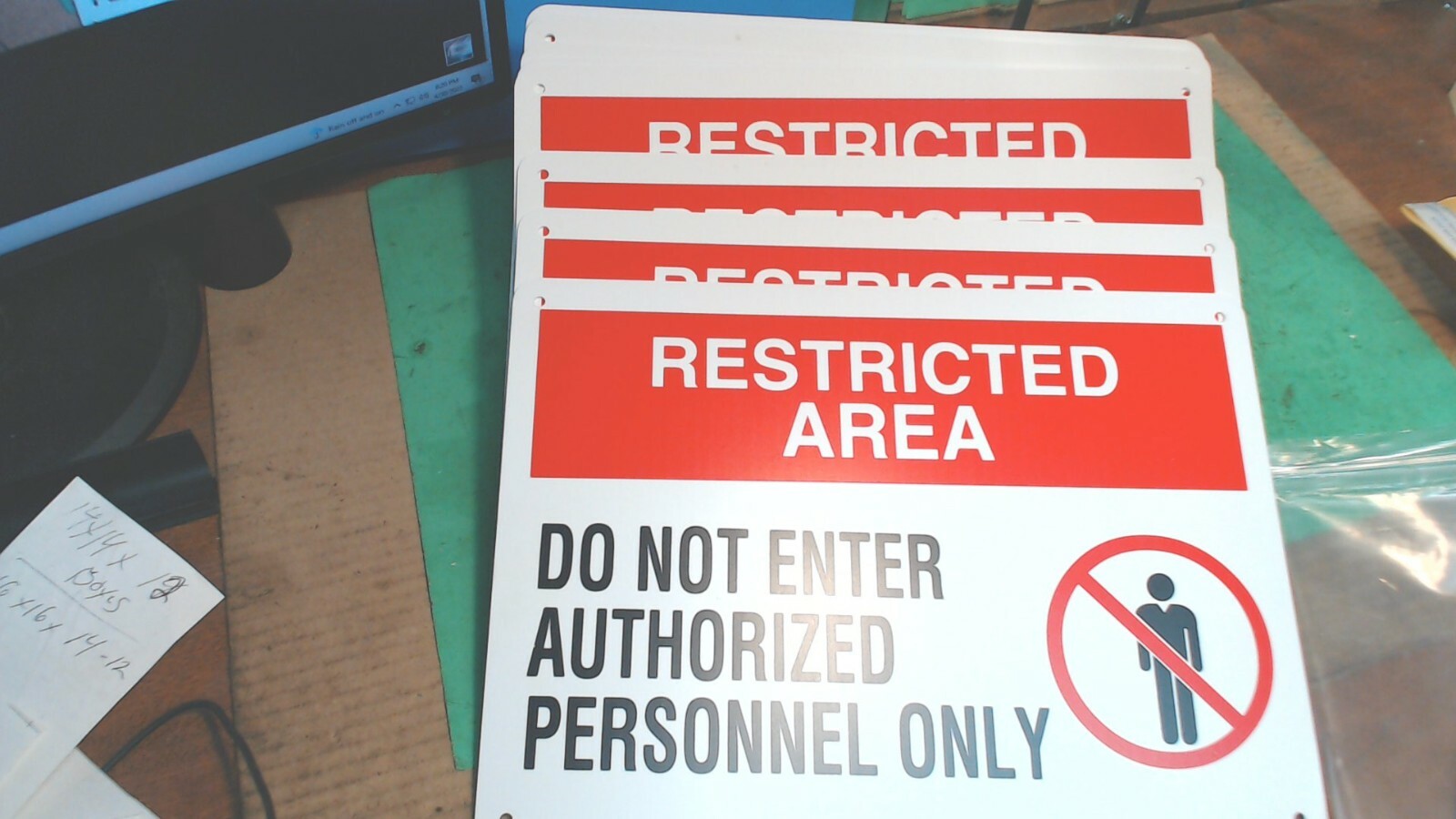 OSHA Danger -RESTRICTED AREA– Authorized Personnel Only – Sign -10 pcs