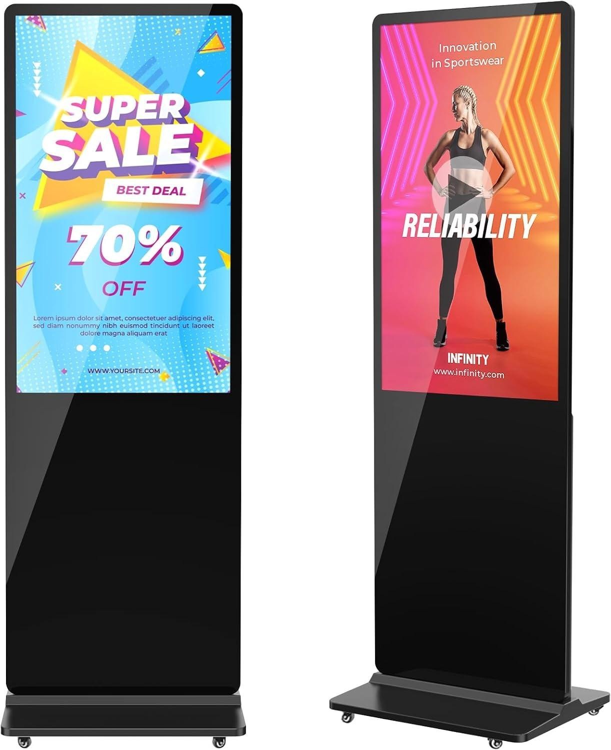 32 Inch Indoor Digital Signage Ultra HD Advertising Display Kiosk