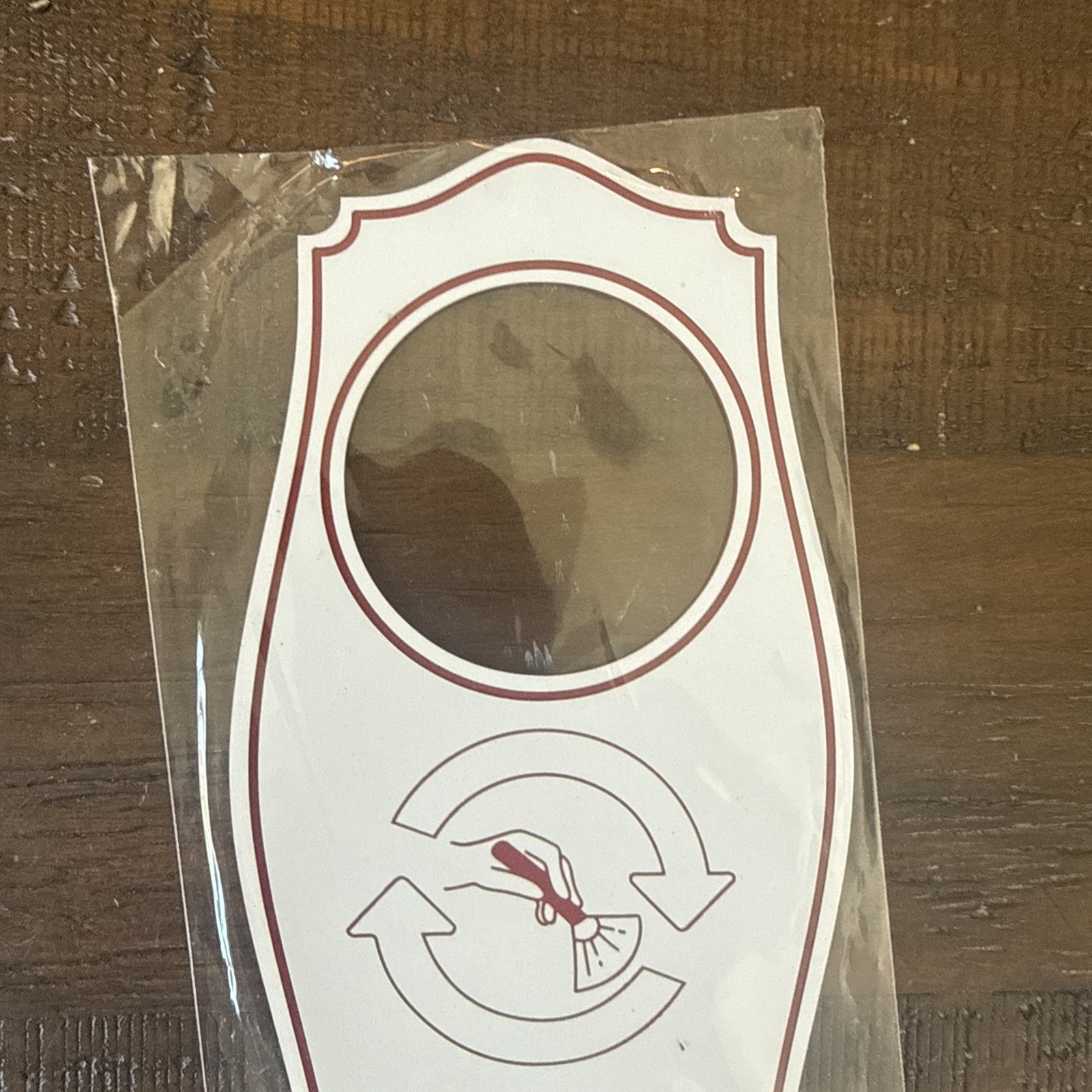Signs ByLITA Cleaning in Progress Door Hanger – White Red, 4″ x 8″