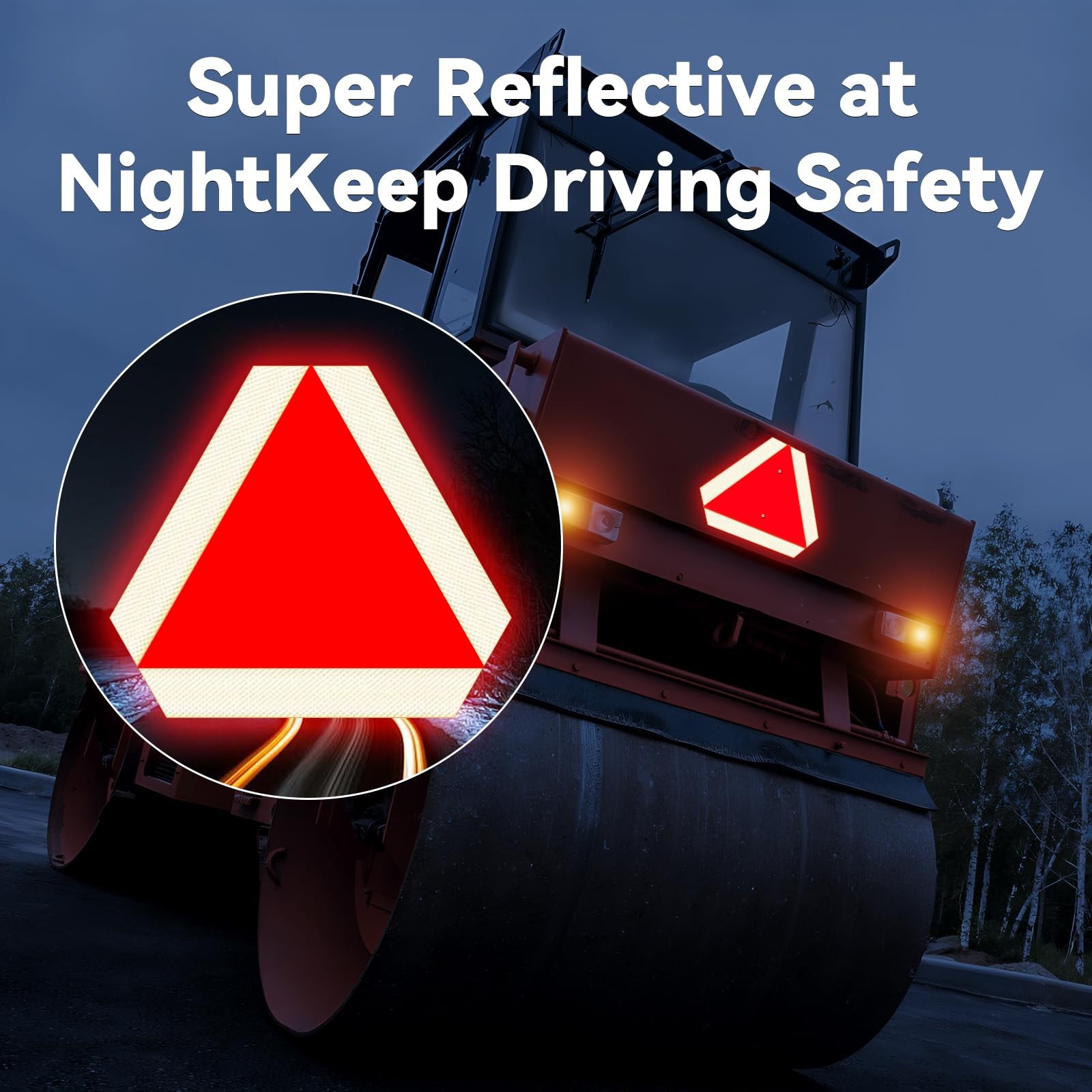 Slow Moving Vehicle Sign, Rust free Aluminium Slow Moving Vehicle Triangle