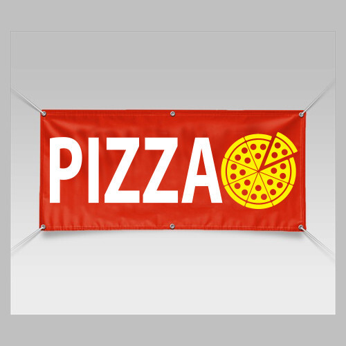 2×5 PIZZA Generic Vinyl Banner Sign Restaurant Food Festival Shop Pizzeria Aviso