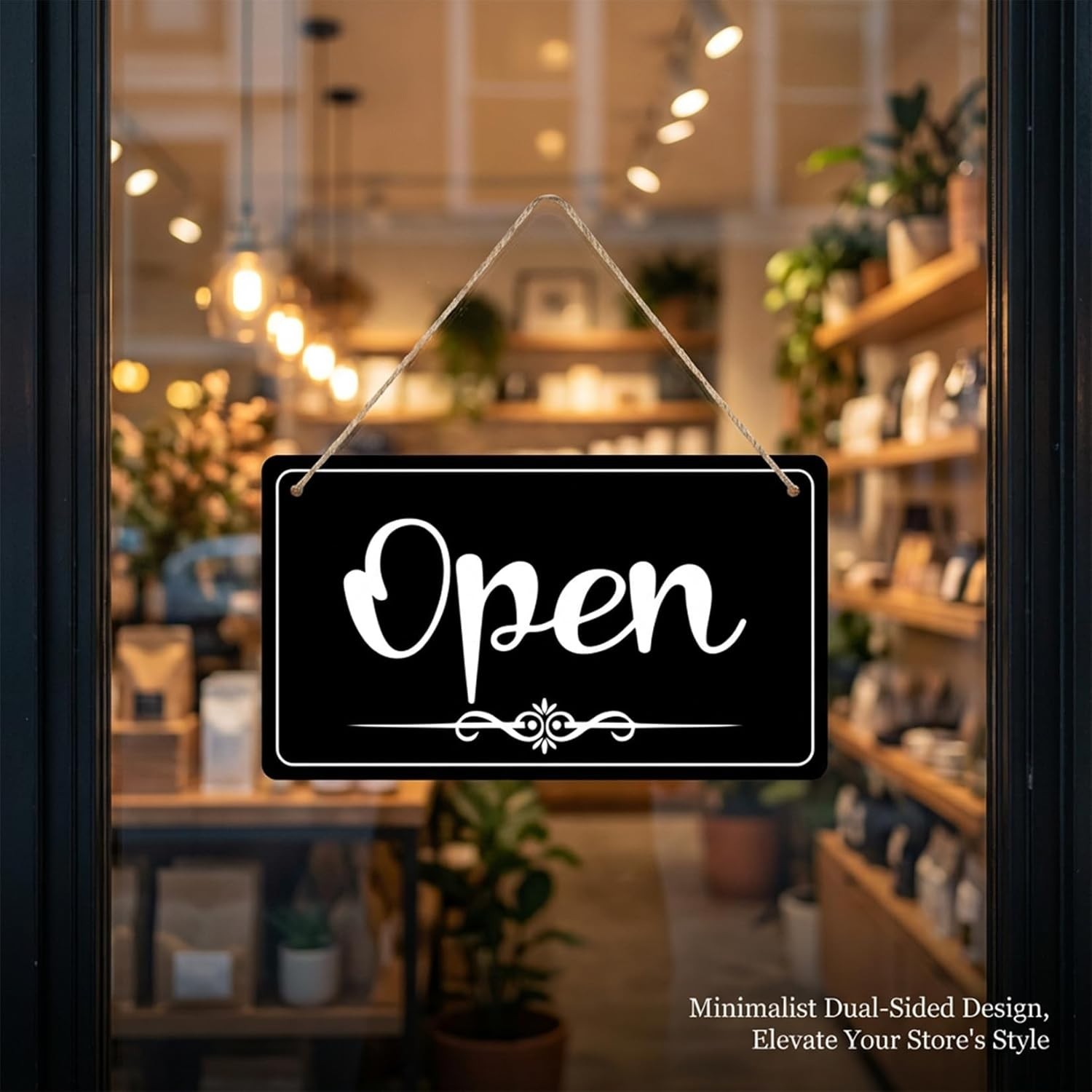 Open Signs Double Sided Open Closed Sign Business Hours Sign Hanging Business Op