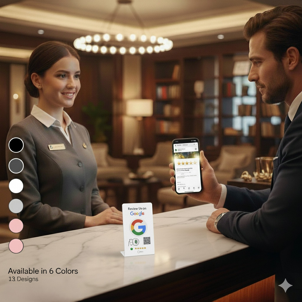 TAPro Google Review Stands -Tap Feedback Booster Product ( 3-Pack- White)