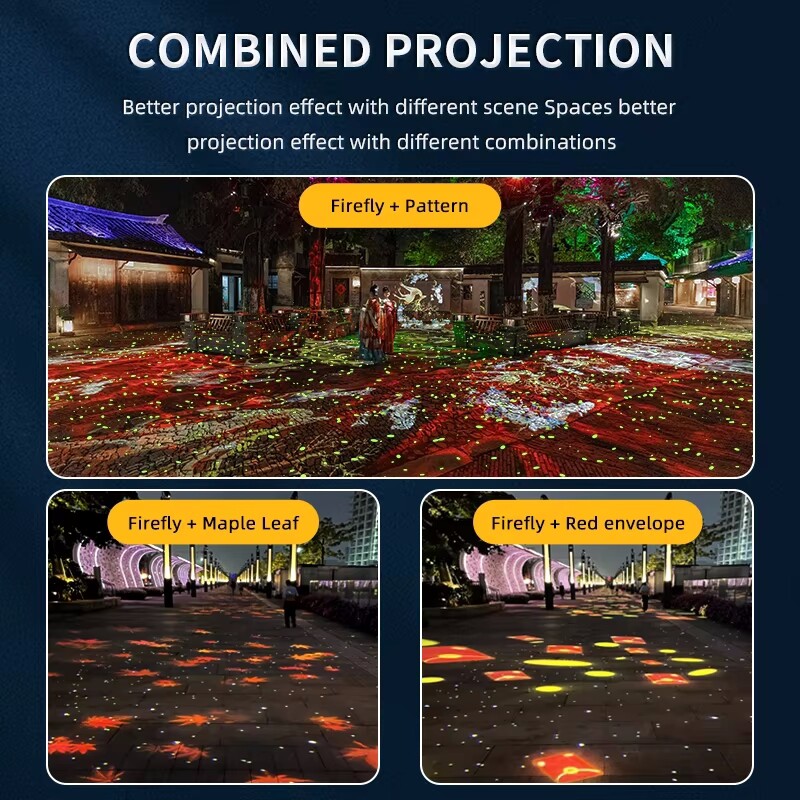 Outdoor White Laser Firefly Lamp Dynamic Projector Lights LED Spotlight 10W-30W