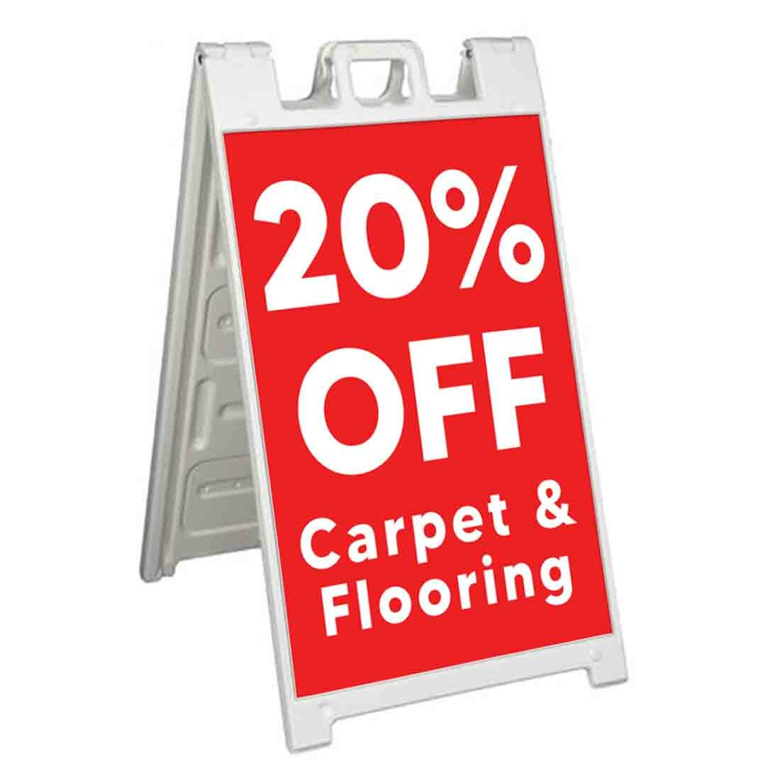 20% Off Carpet & Flooring Signicade 24×36 A Frame Sidewalk Sign Double Sided